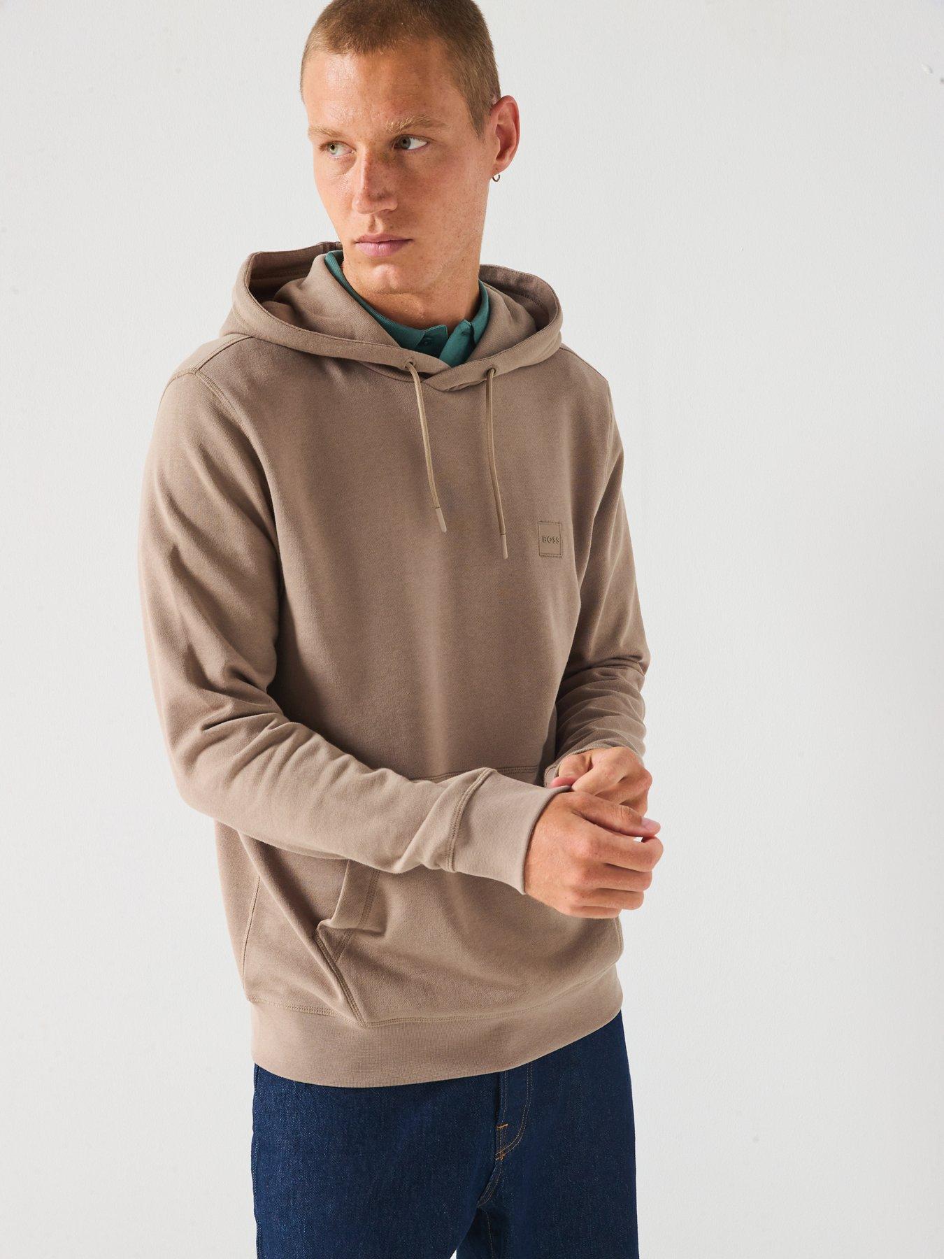 Image 5 of 6 of BOSS Wetalk Left Chest Overhead Hoodie - Dark Beige
