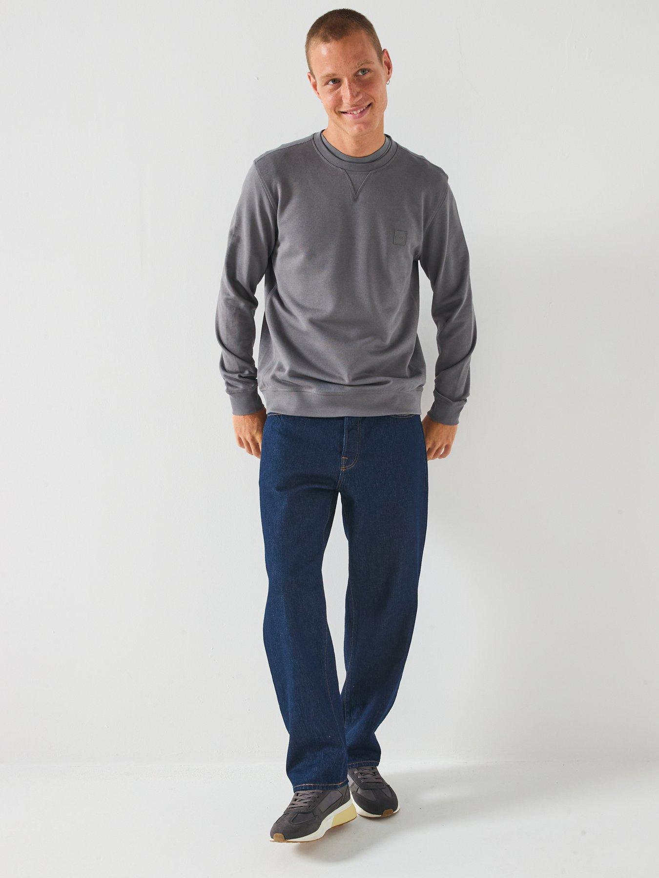 Image 3 of 5 of BOSS Westart Regular Fit Crew Sweat - Light Grey