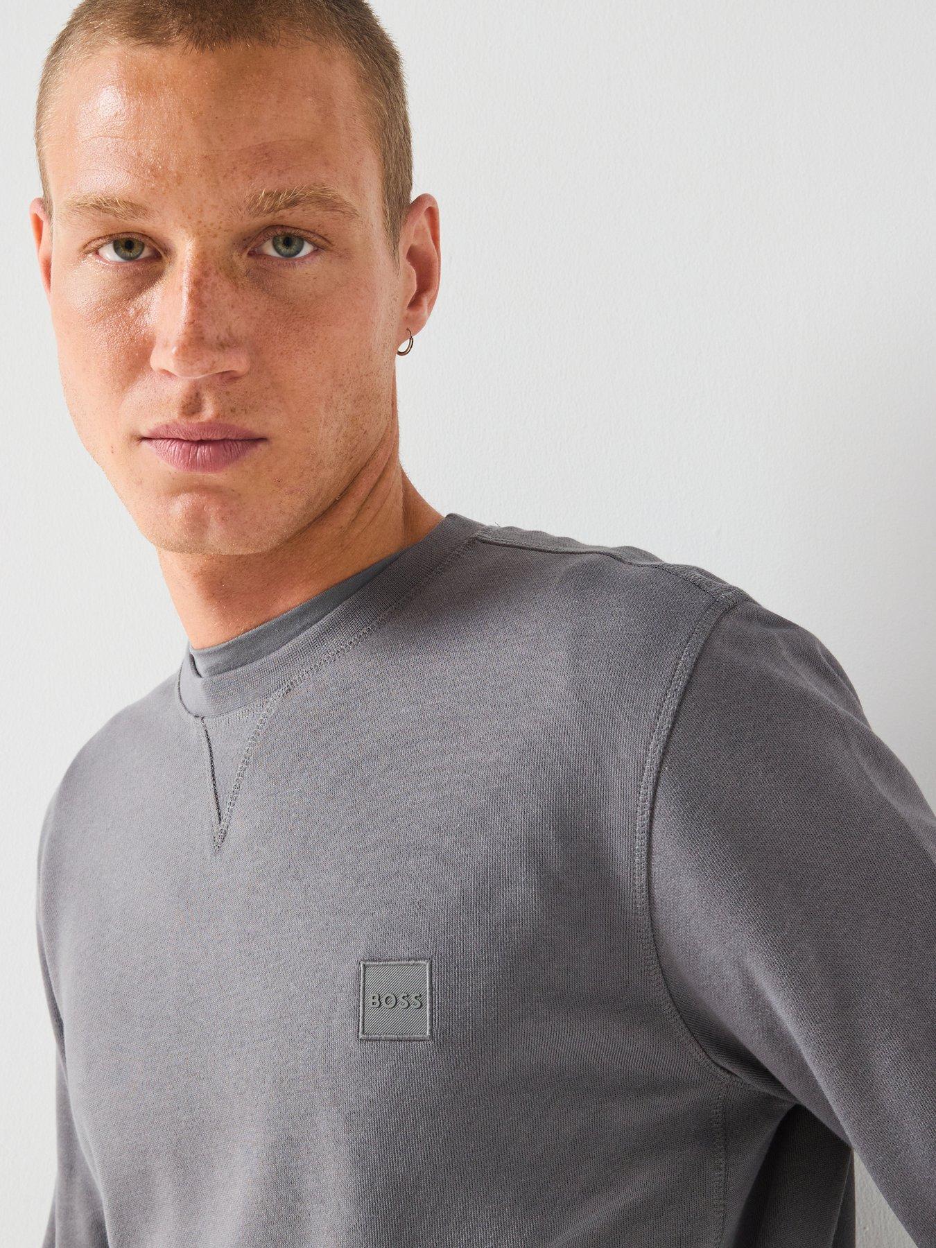 Image 4 of 5 of BOSS Westart Regular Fit Crew Sweat - Light Grey