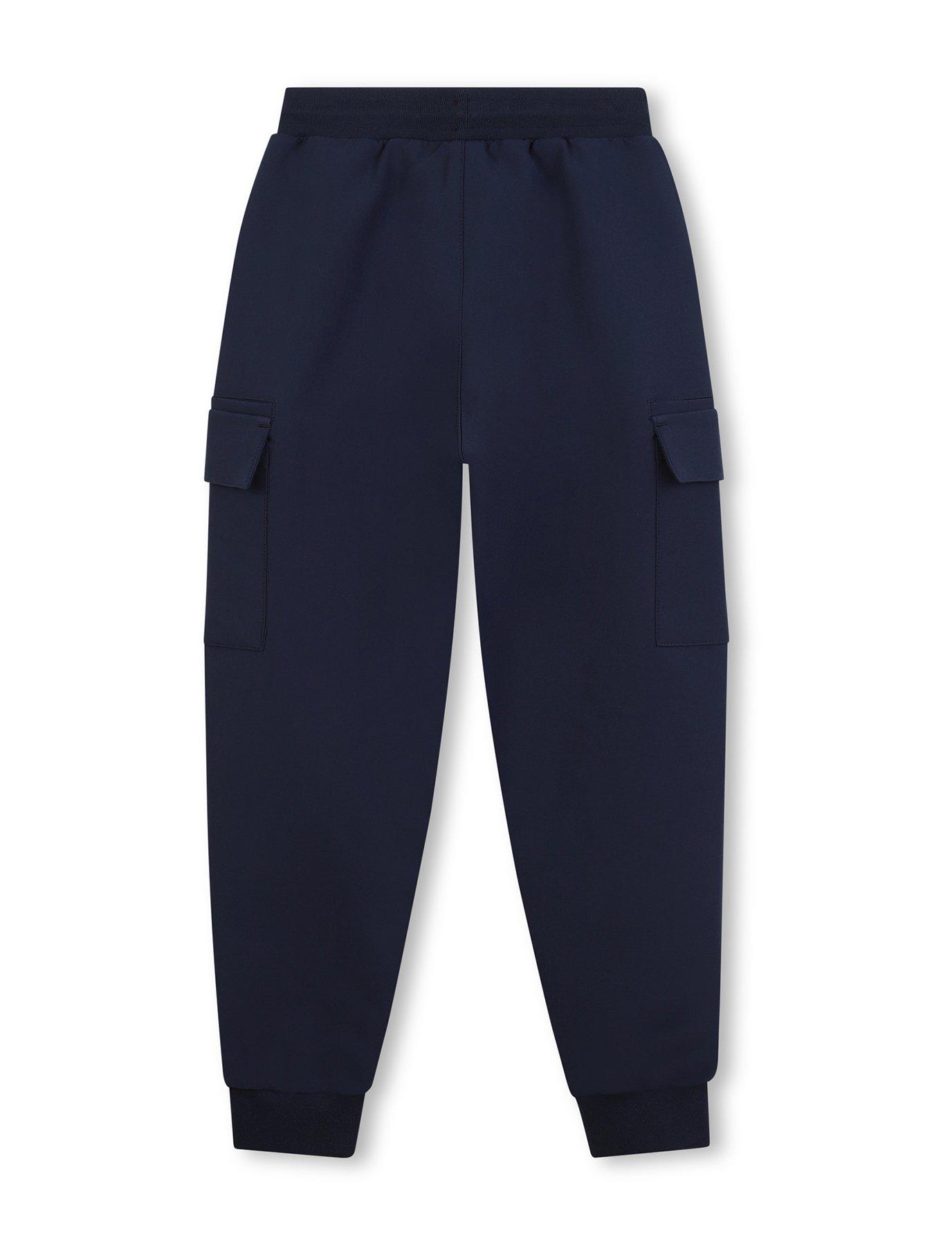  image of boss-boys-cargo-jogging-bottoms-navy