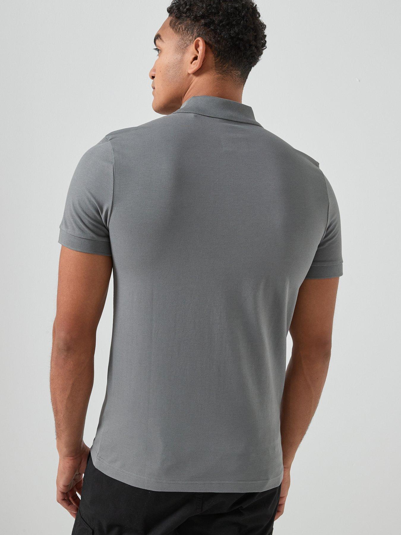Image 2 of 4 of BOSS Passenger Slim Fit Polo Shirt - Light Grey