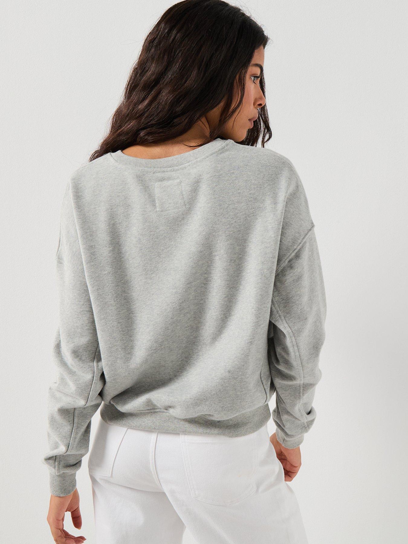 stillFront image of calvin-klein-sweatshirt-grey