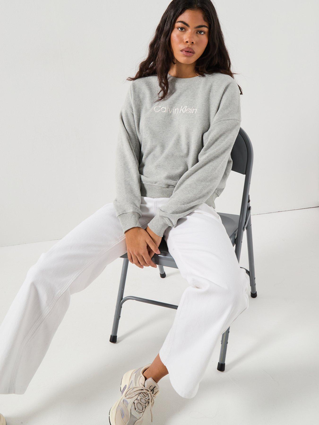  image of calvin-klein-sweatshirt-grey