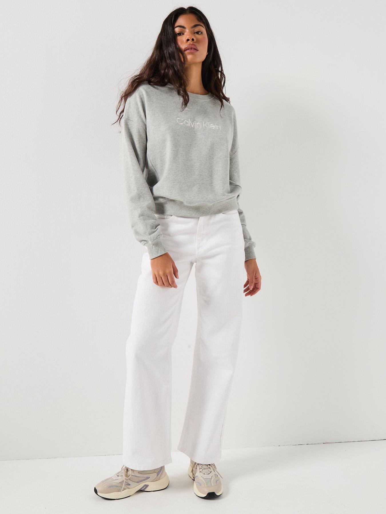  image of calvin-klein-sweatshirt-grey