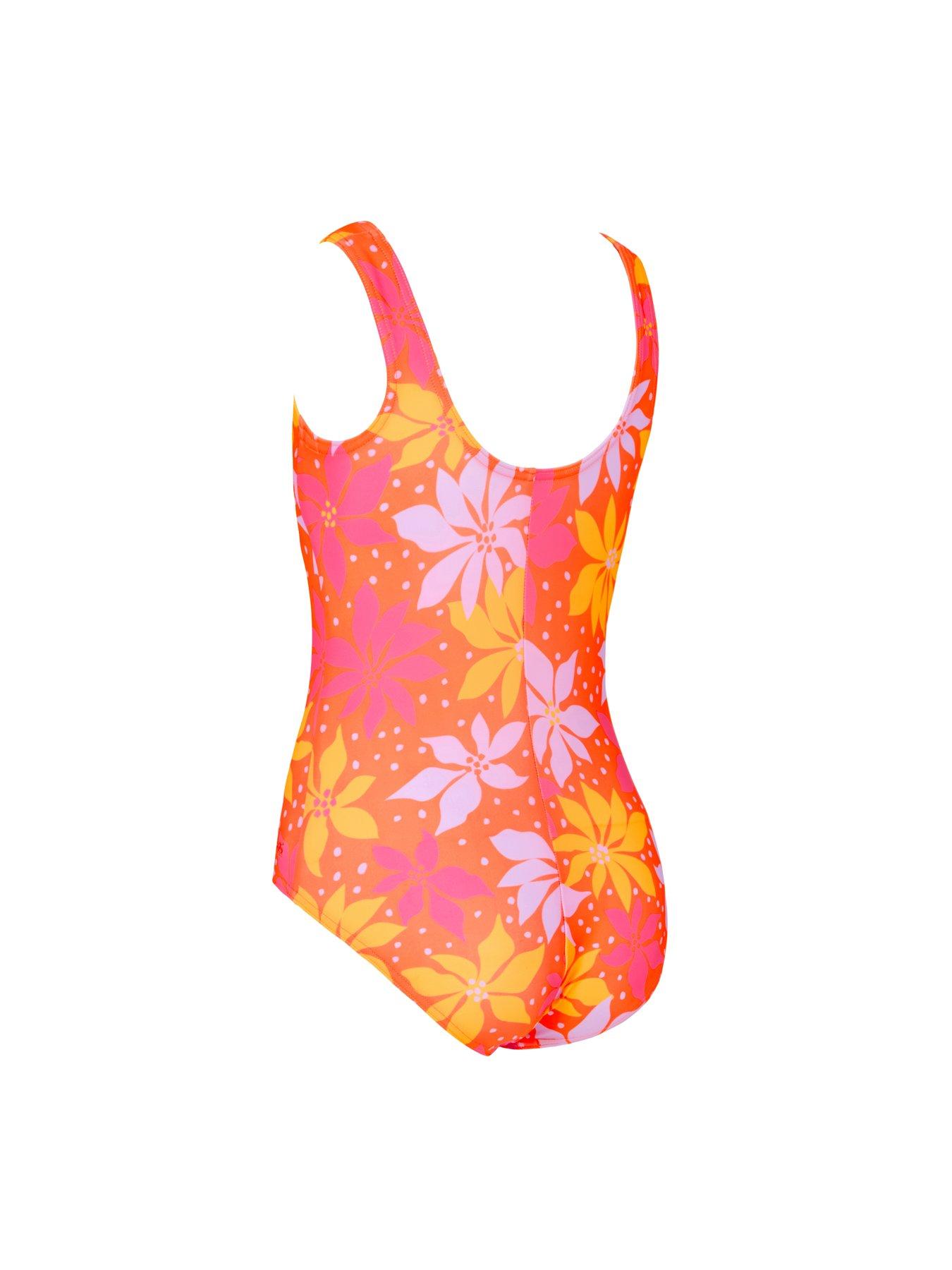 Image 5 of 5 of Zoggs Junior Girl's Waikiki Scoopback Swimsuit - Pink