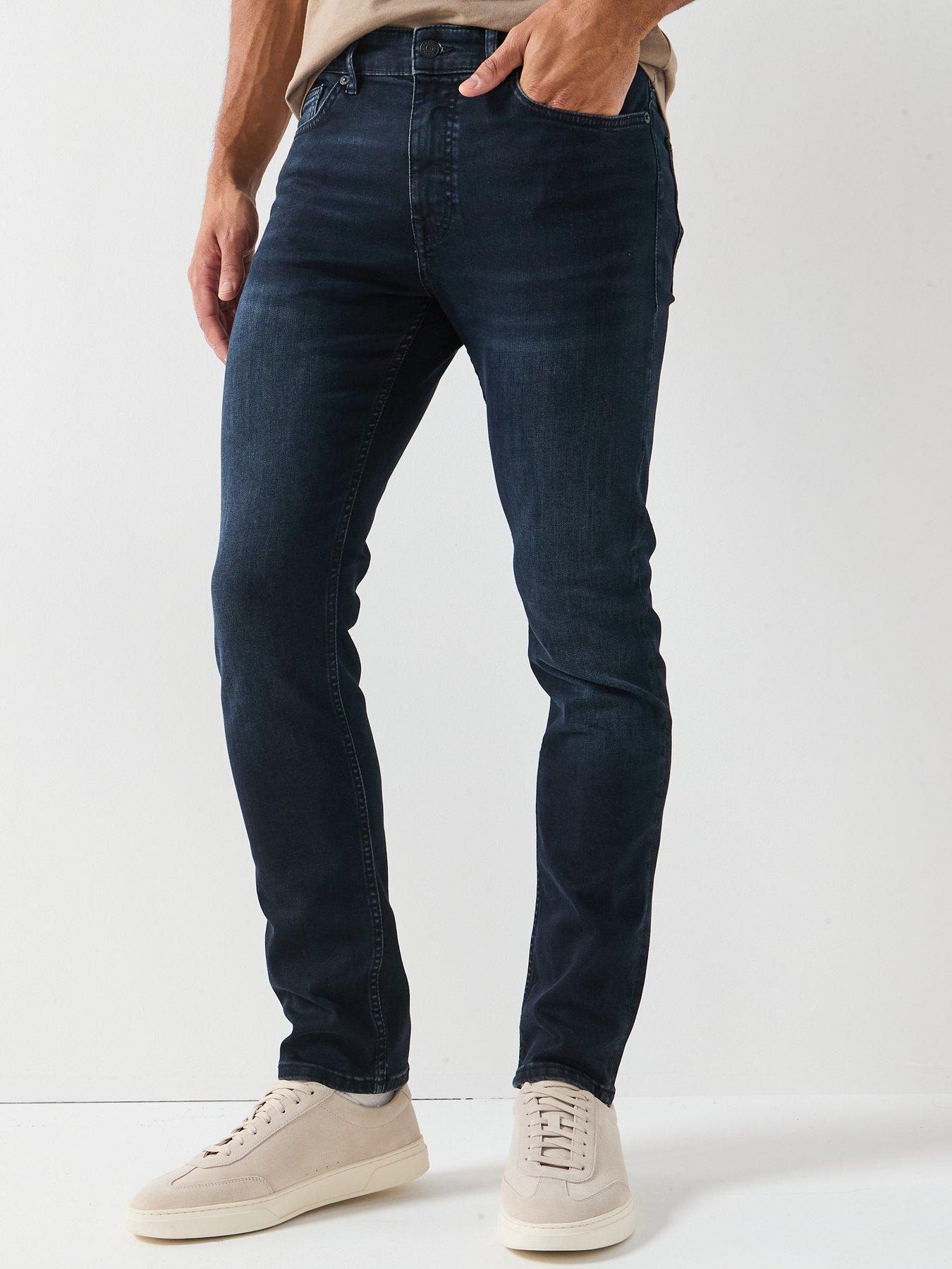 undefined Boss Delaware Soft Motion Slim Fit Jeans - Black