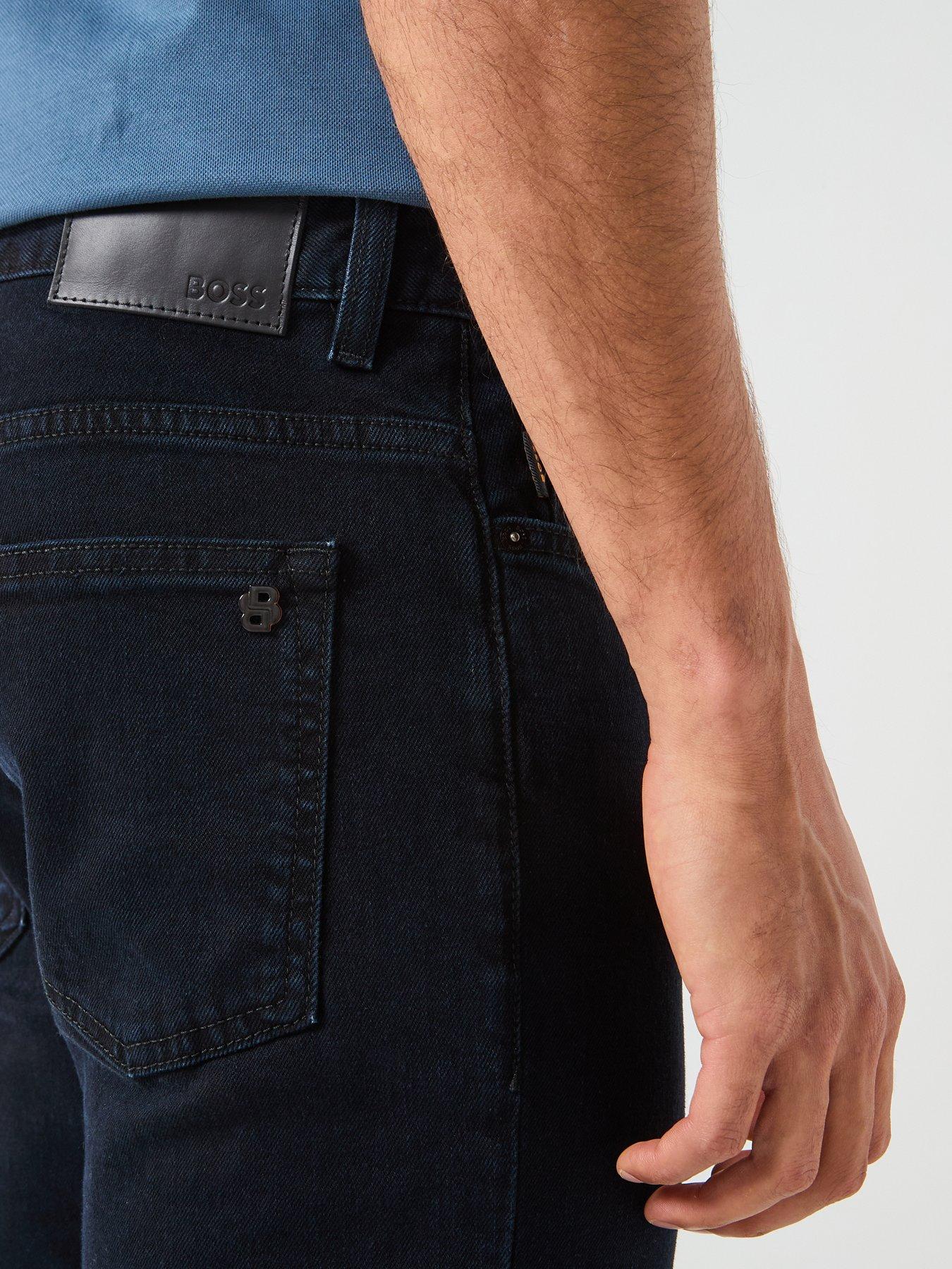  image of boss-delaware-slim-fit-jeans-navy