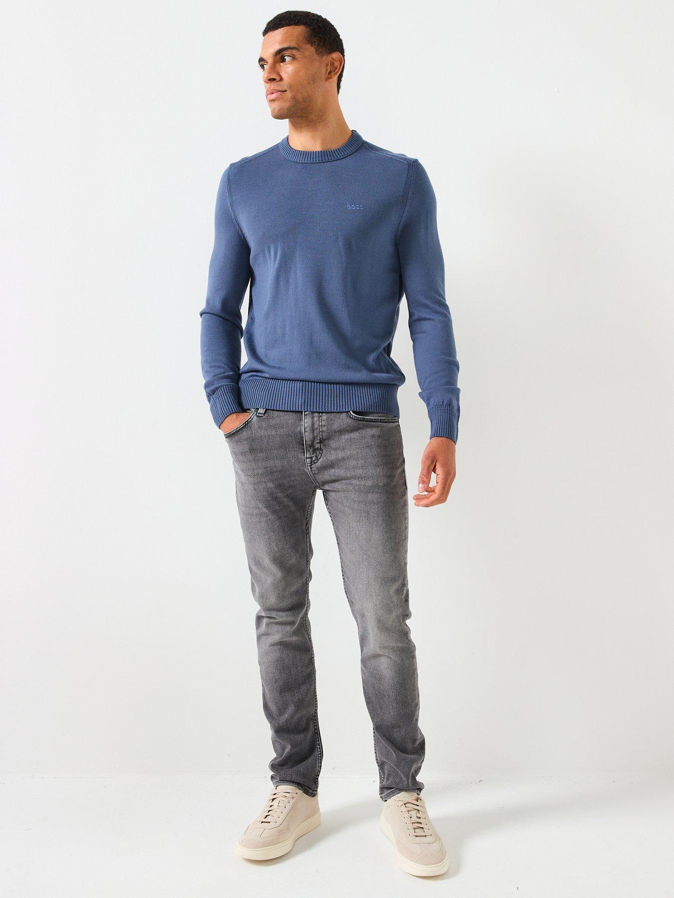 Image 3 of 6 of BOSS Delaware Soft Motion Slim Fit Jeans - Grey