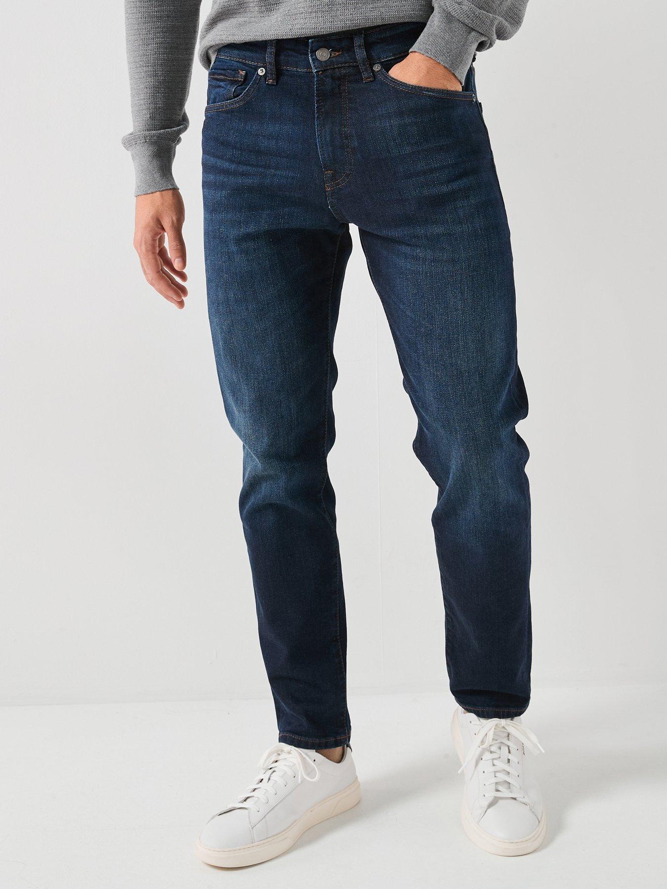 BOSS Onyx Slim Tapered Fit Dark Wash Jeans  - Indigo
