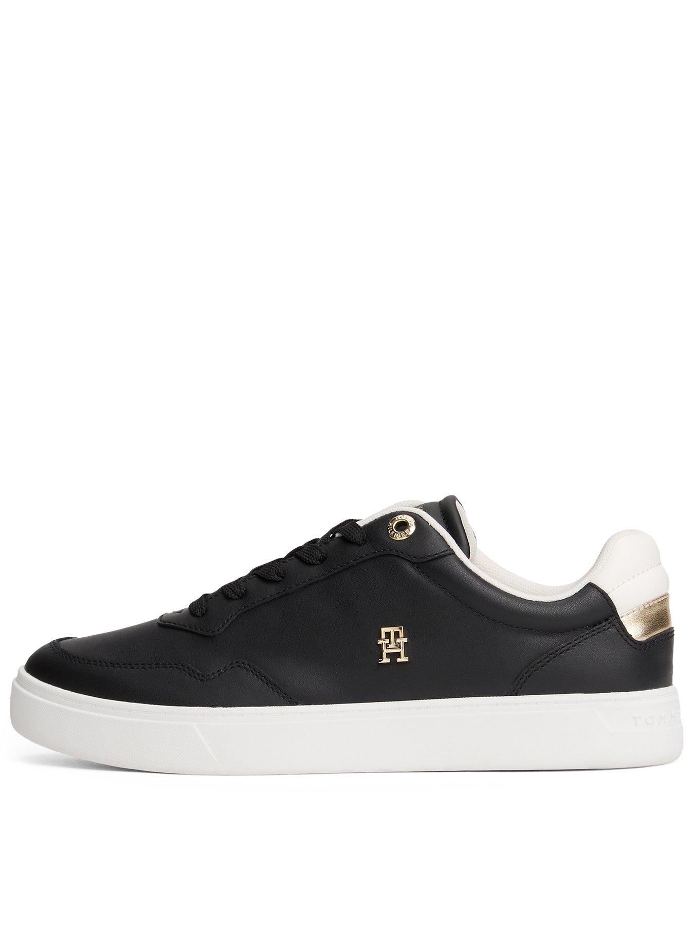 Image 1 of 6 of Tommy Hilfiger Elevated Court Trainers - Black