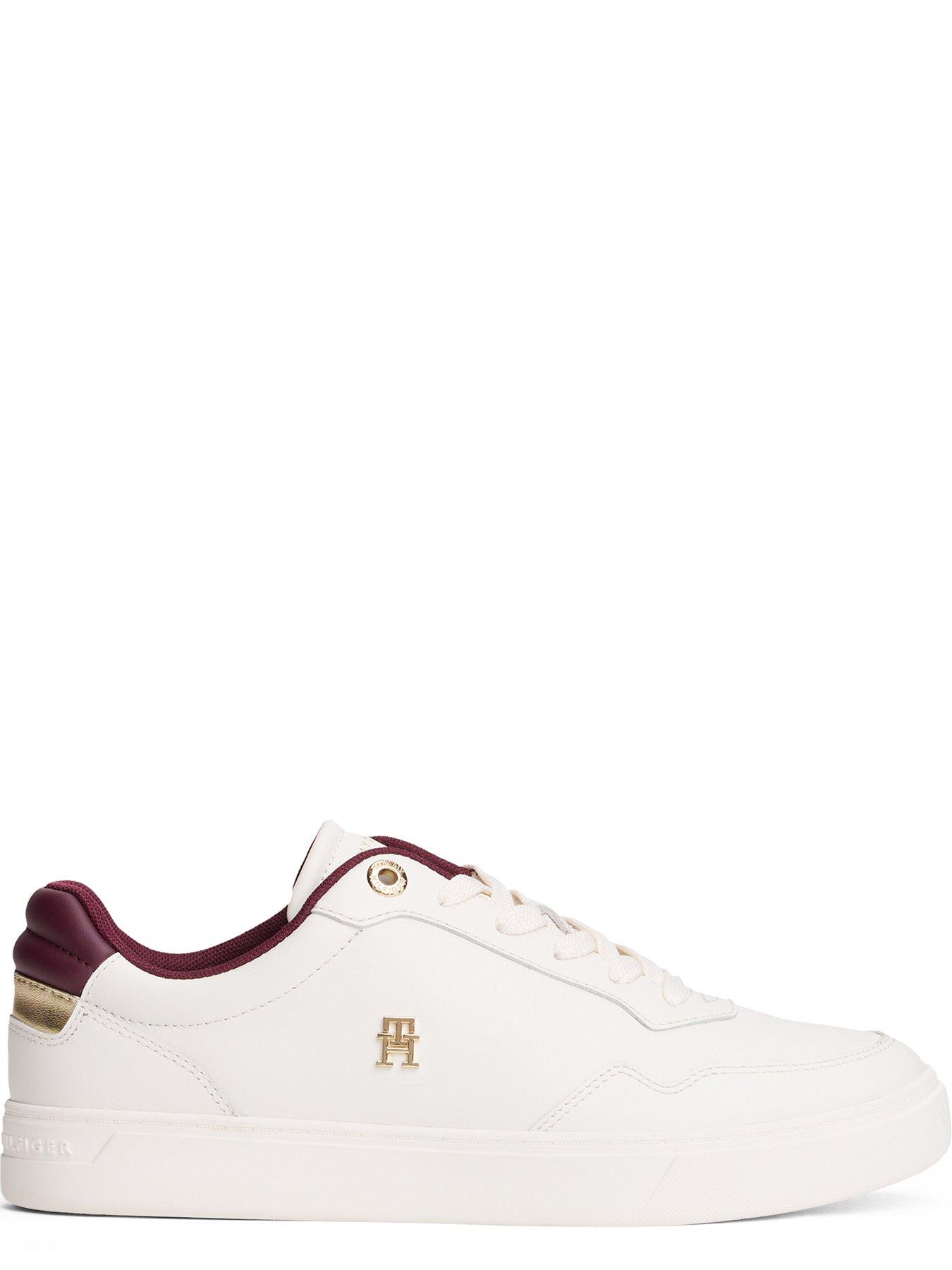 Image 4 of 6 of Tommy Hilfiger Elevated Court Trainers - White