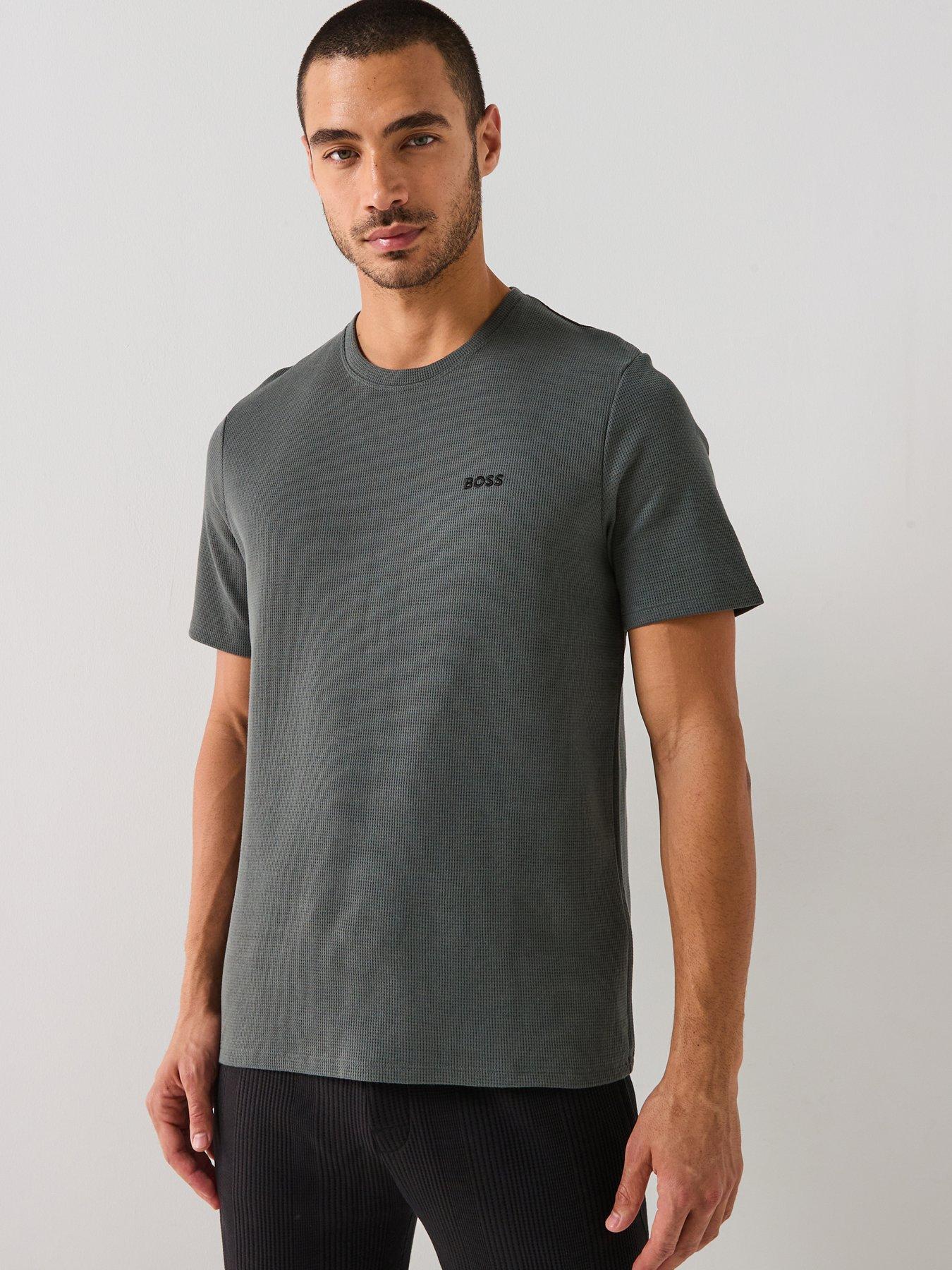 BOSS Loungewear Waffle T-shirt - Grey