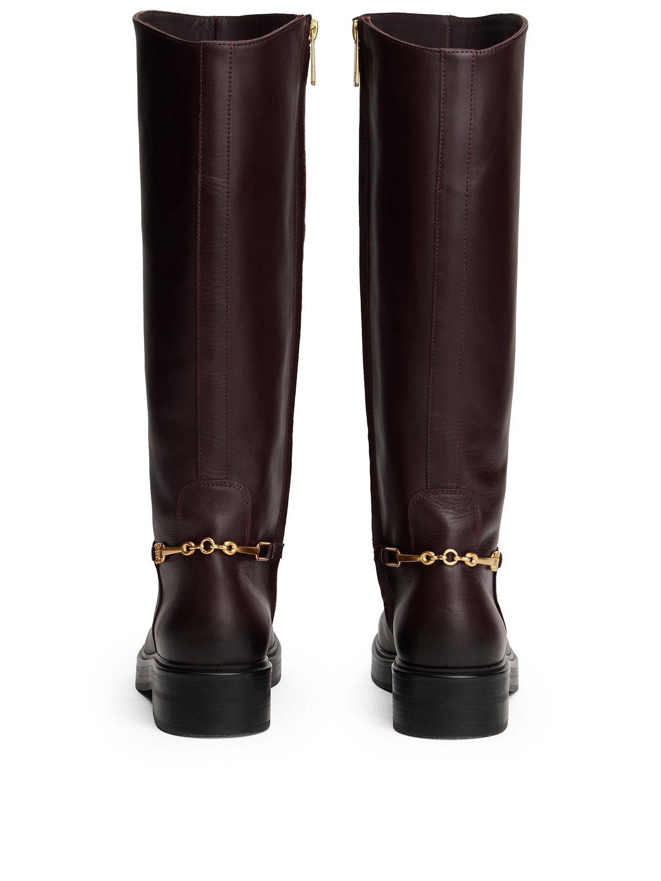 Image 3 of 4 of Tommy Hilfiger Horsebit Riding Long Boot - Brown