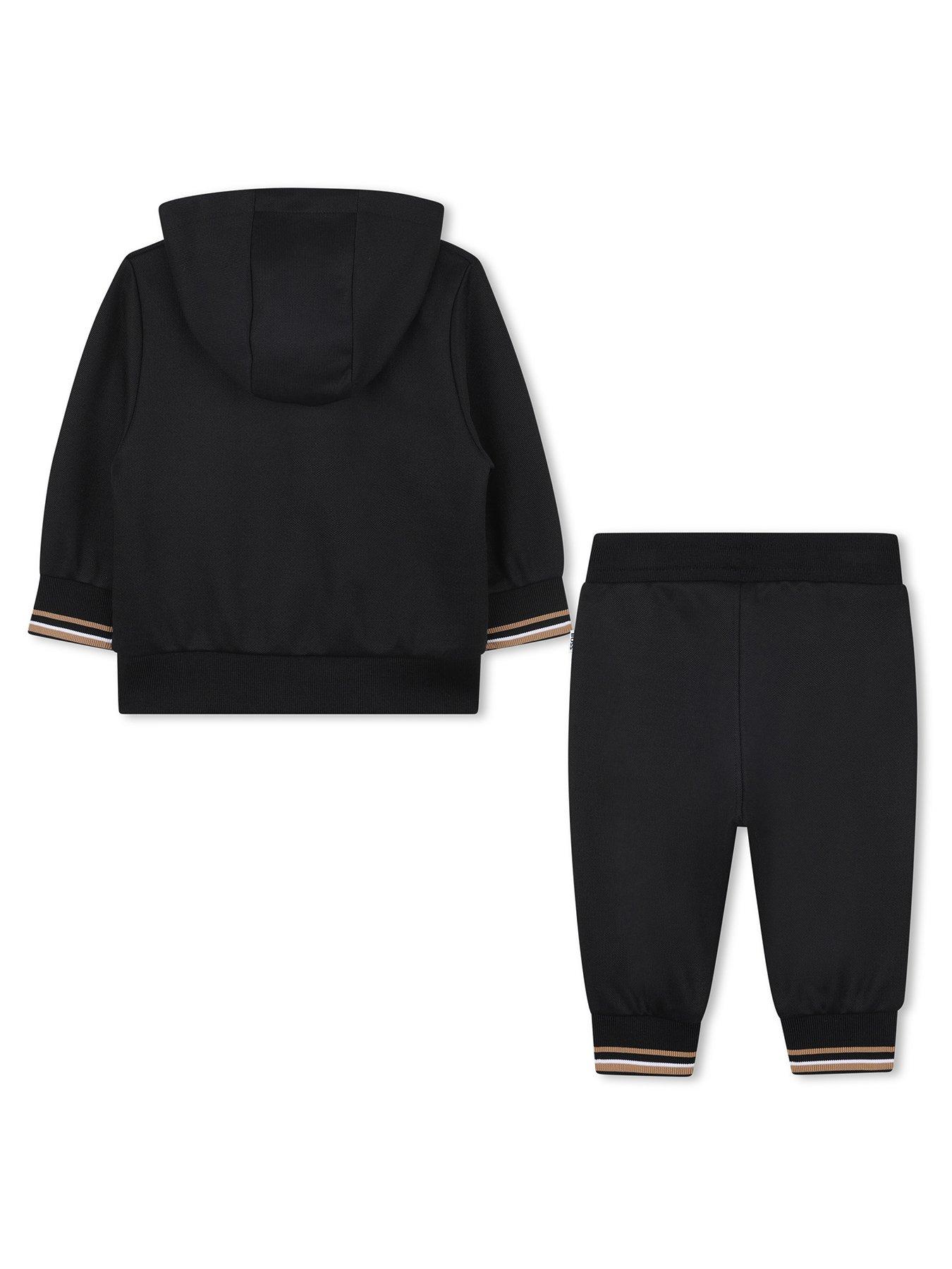 back image of boss-baby-boys-zip-through-tracksuit-black