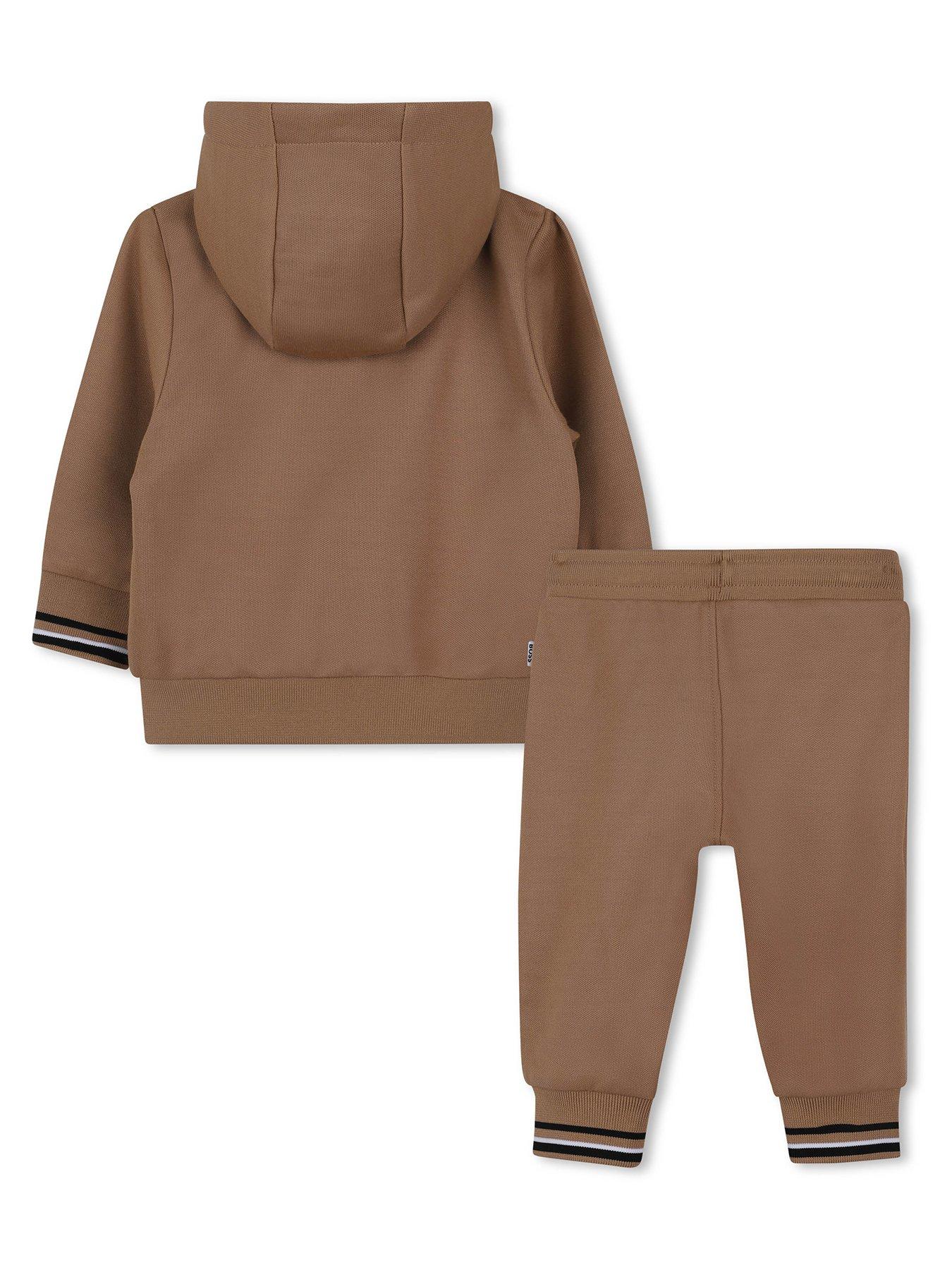  image of boss-baby-boys-zip-through-tracksuit-beige