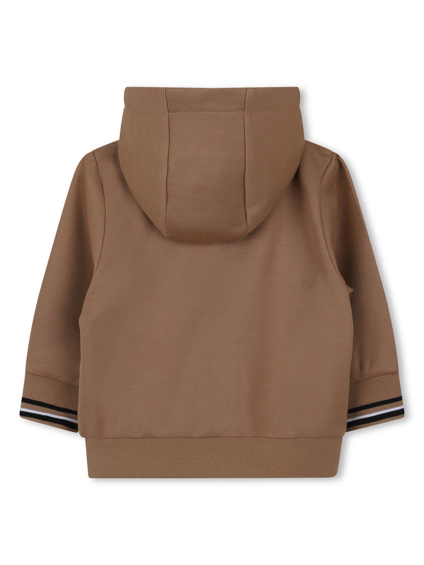  image of boss-baby-boys-zip-through-tracksuit-beige