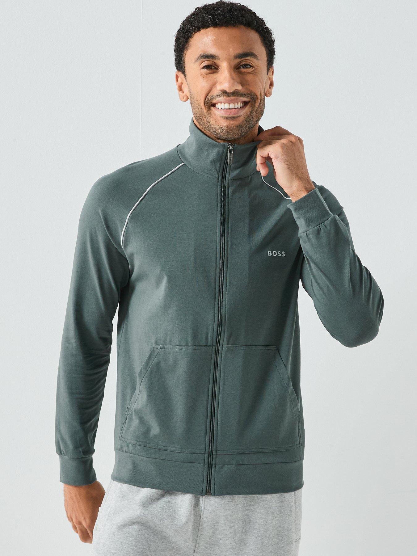undefined Boss Bodywear Mix & Match Lounge Track Top - Green