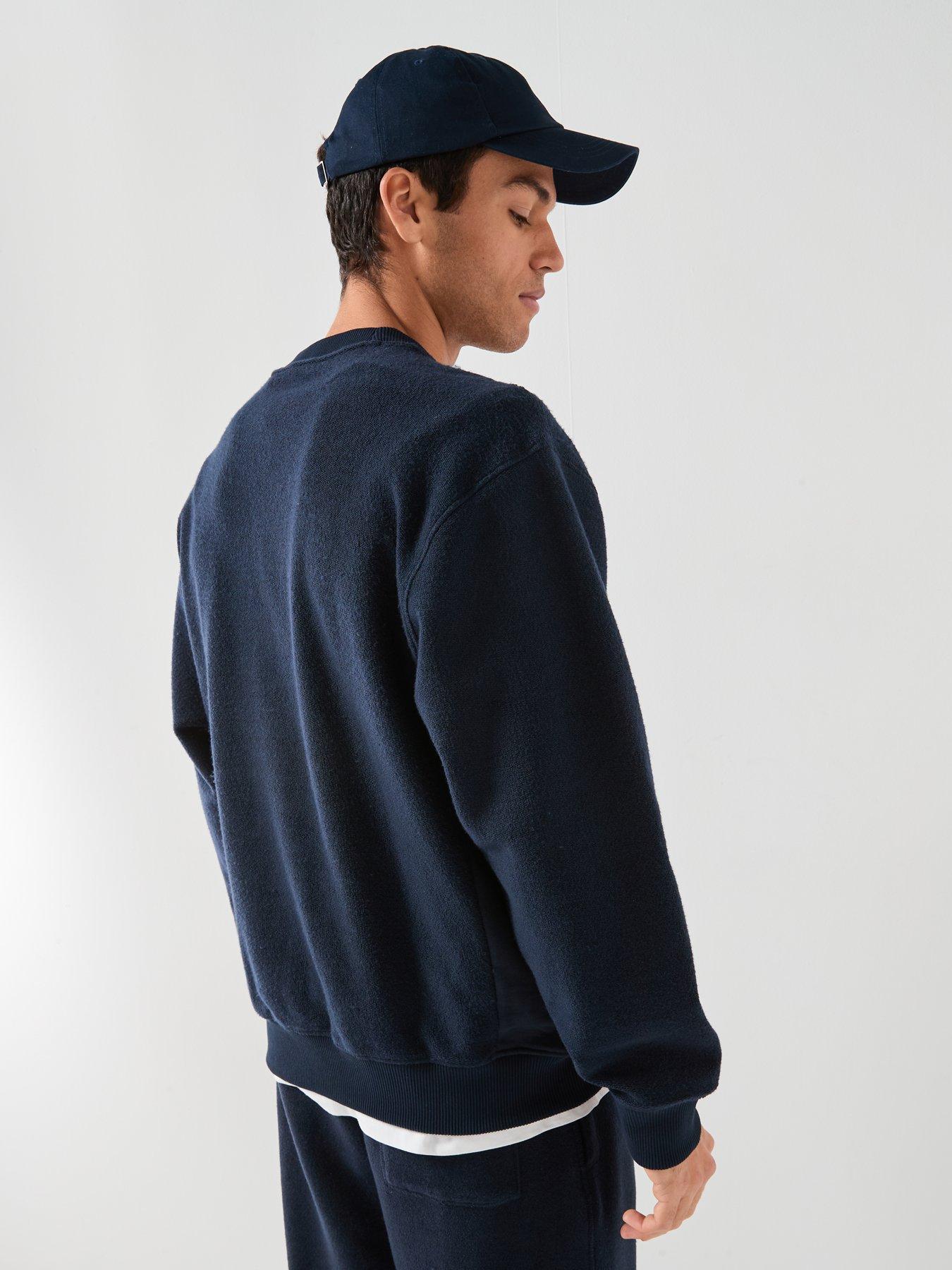  image of boss-winterbrush-crew-sweatshirt-navy