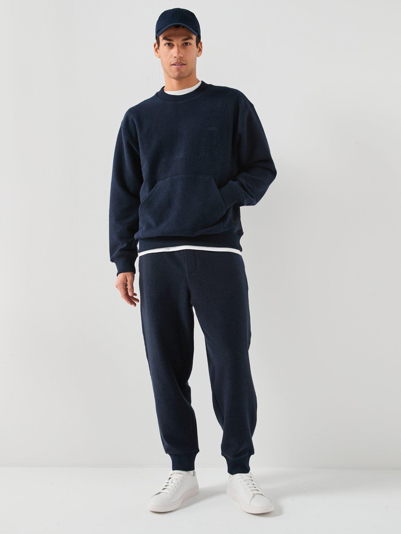  image of boss-winterbrush-crew-sweatshirt-navy