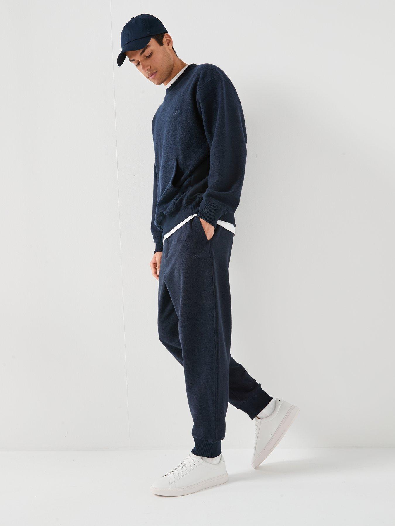  image of boss-winterbrush-crew-sweatshirt-navy