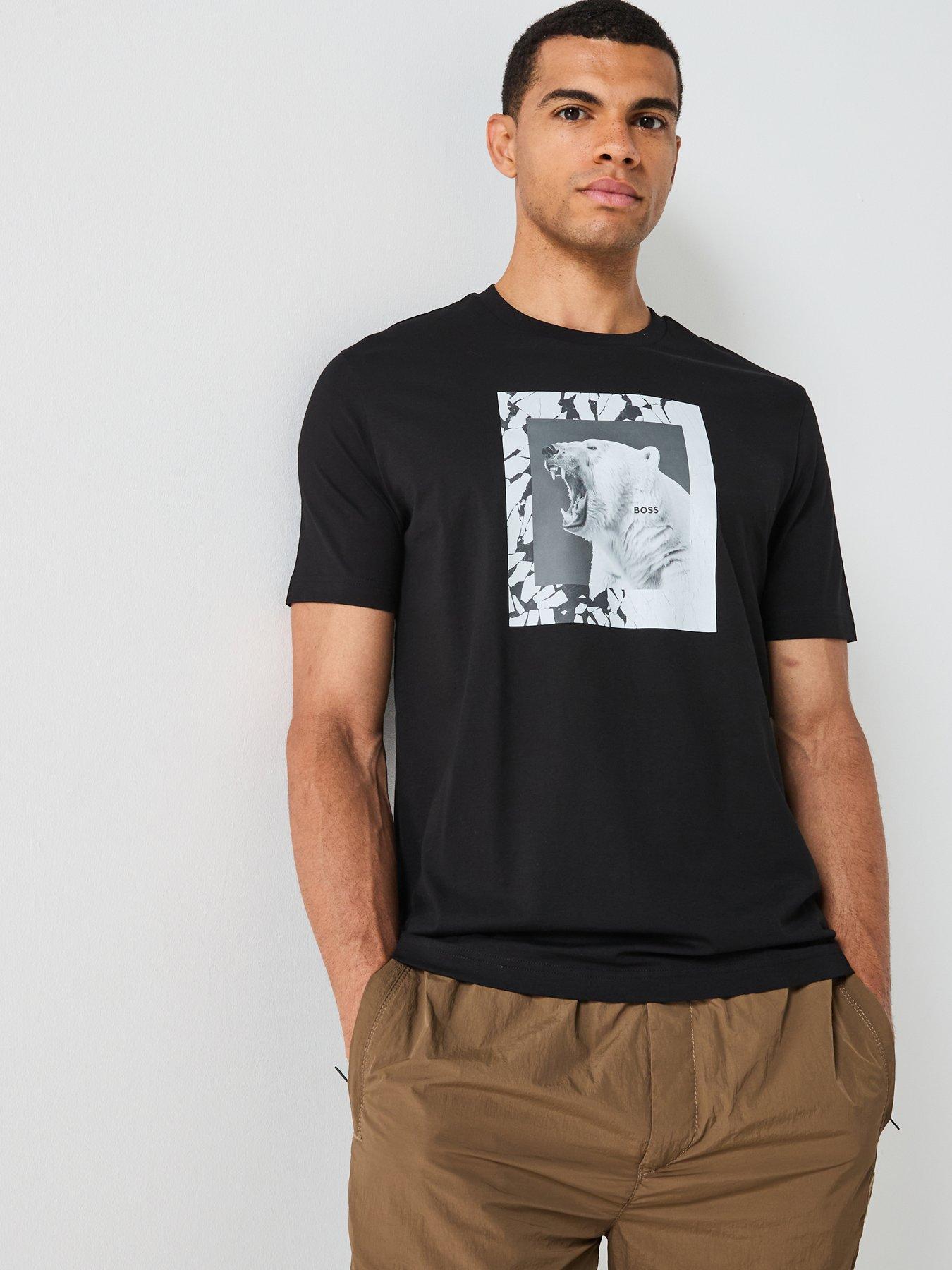 undefined Te_Lupo Animal Print T-Shirt - Black