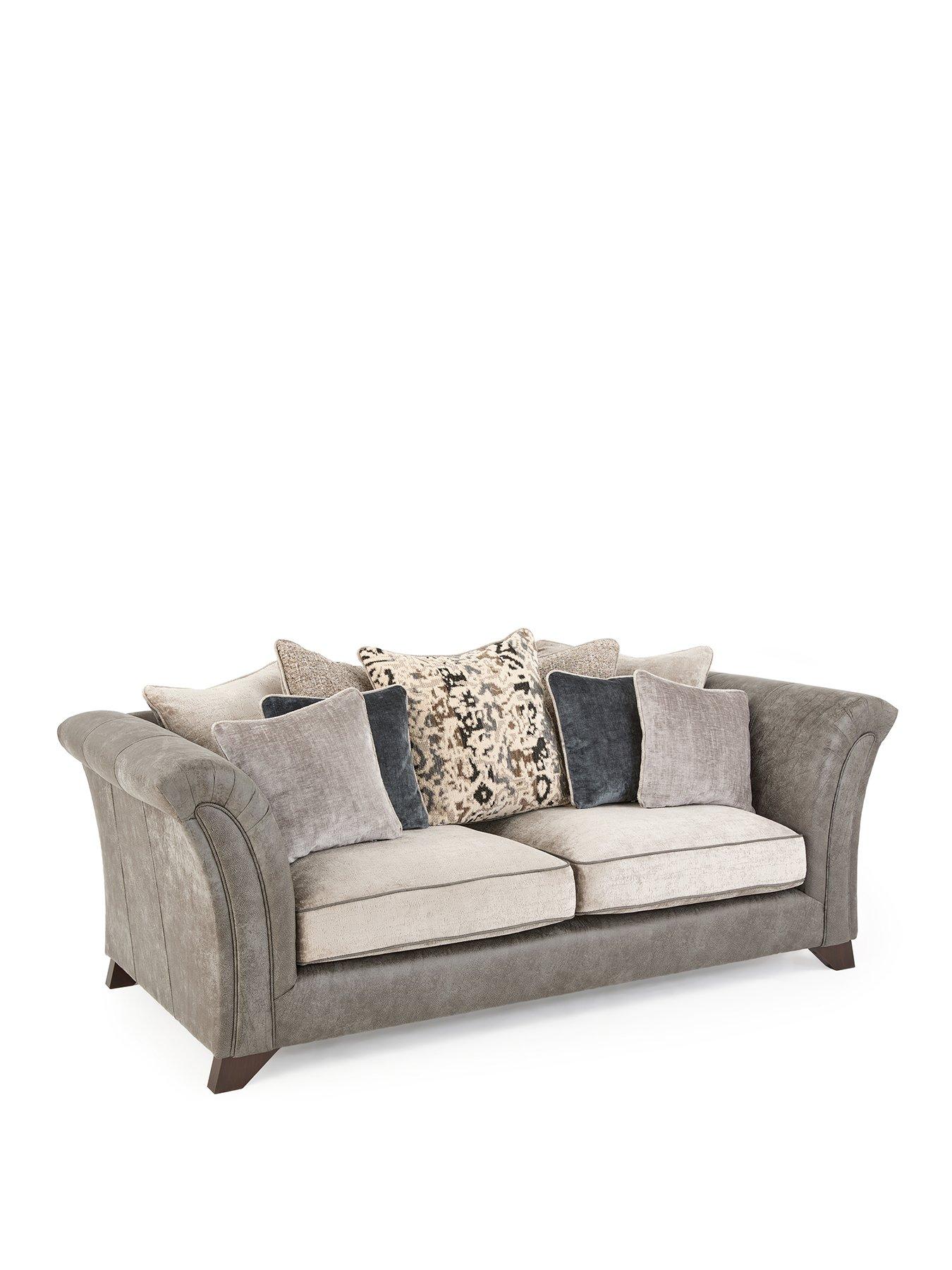 Image 3 of 7 of Very Home Regent Scatter 3 Seater Sofa + Footstool&nbsp;- Made to Order in the UK