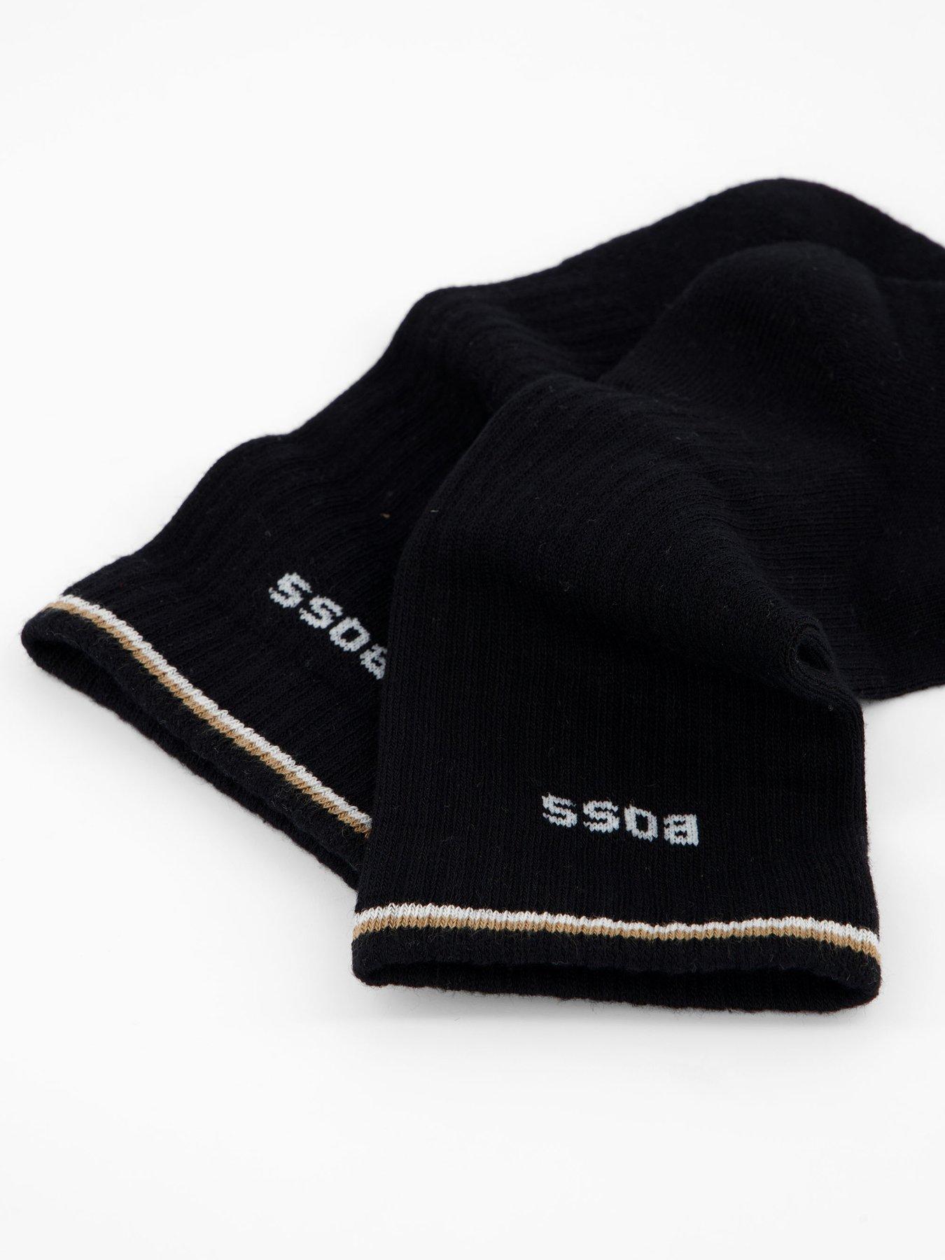 Image 3 of 3 of BOSS Bodywear 3 Pack Logo Rib Bamboo Crew Socks - Assorted