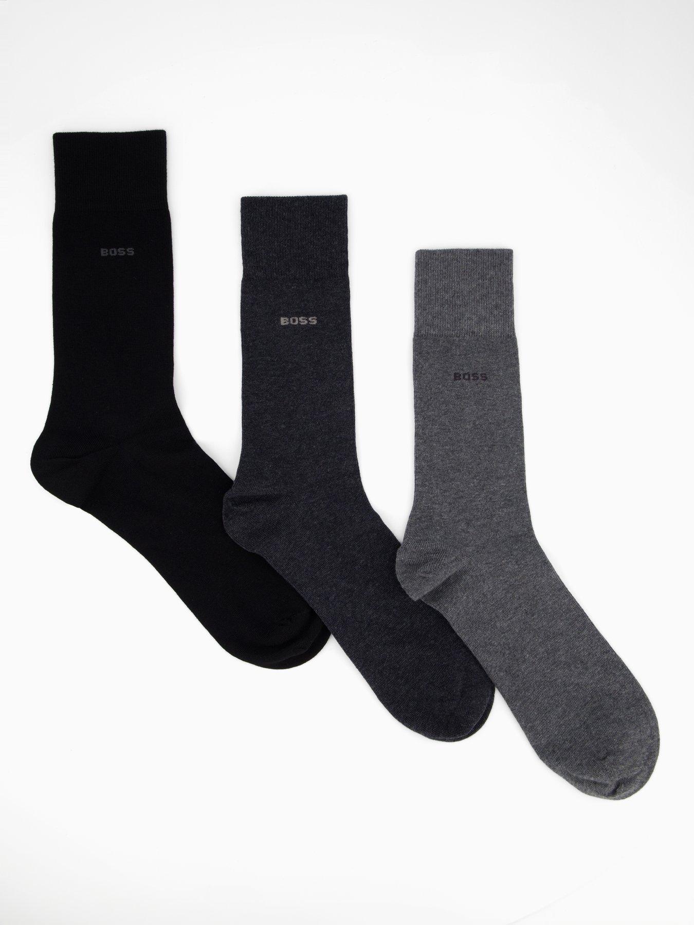 undefined Boss Bodywear 3 Pack Logo Crew Socks - Multi