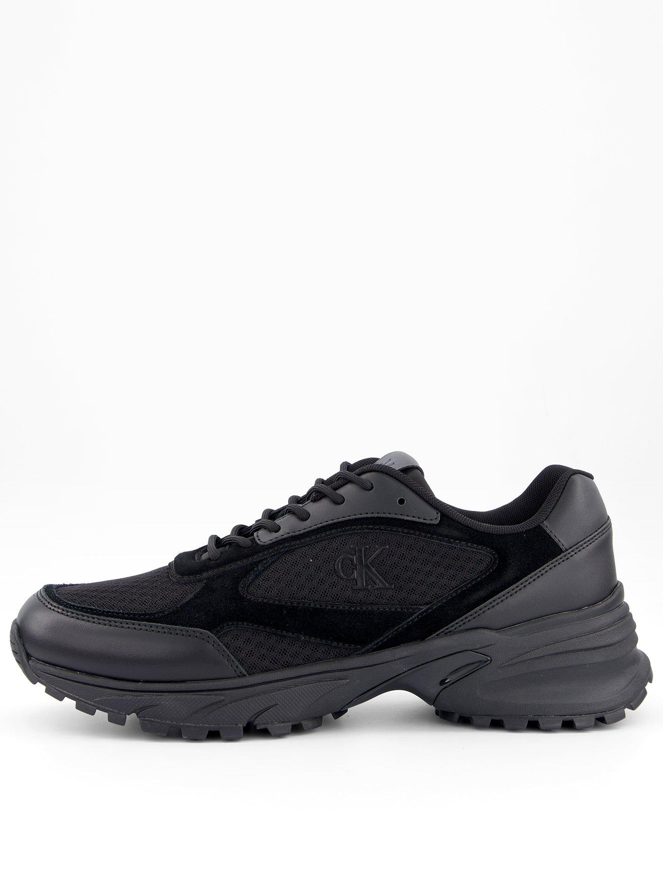 Image 1 of 7 of Calvin Klein Hike Runner Mesh Mix Trainers - Black