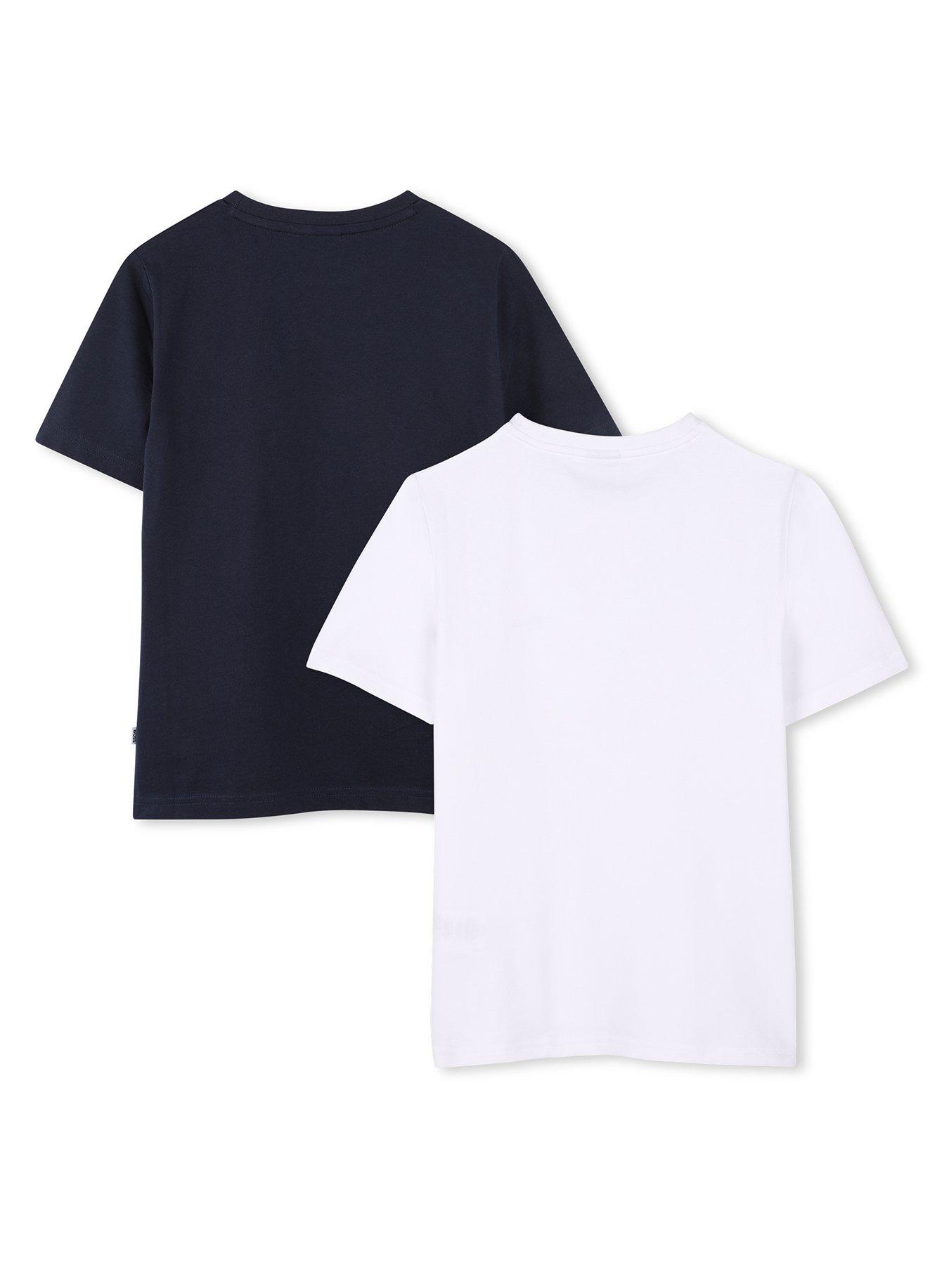back image of boss-boys-2-pack-short-sleeve-t-shirts-multi
