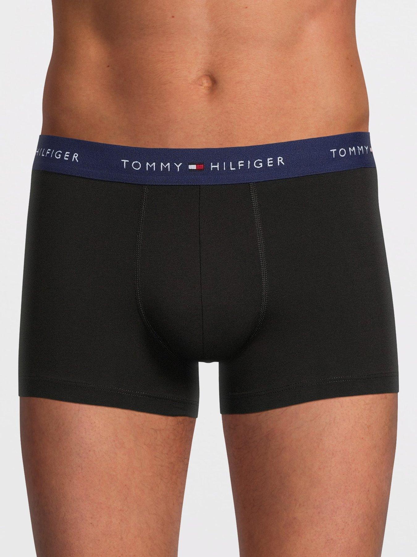 Image 2 of 3 of Tommy Hilfiger 3 Pack Signature Cotton Trunks - Black