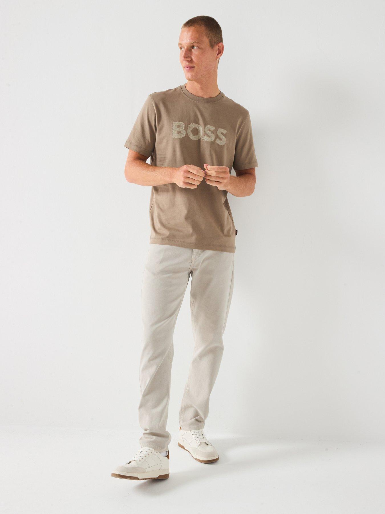 Image 3 of 5 of BOSS Logo T-Shirt - Dark Beige