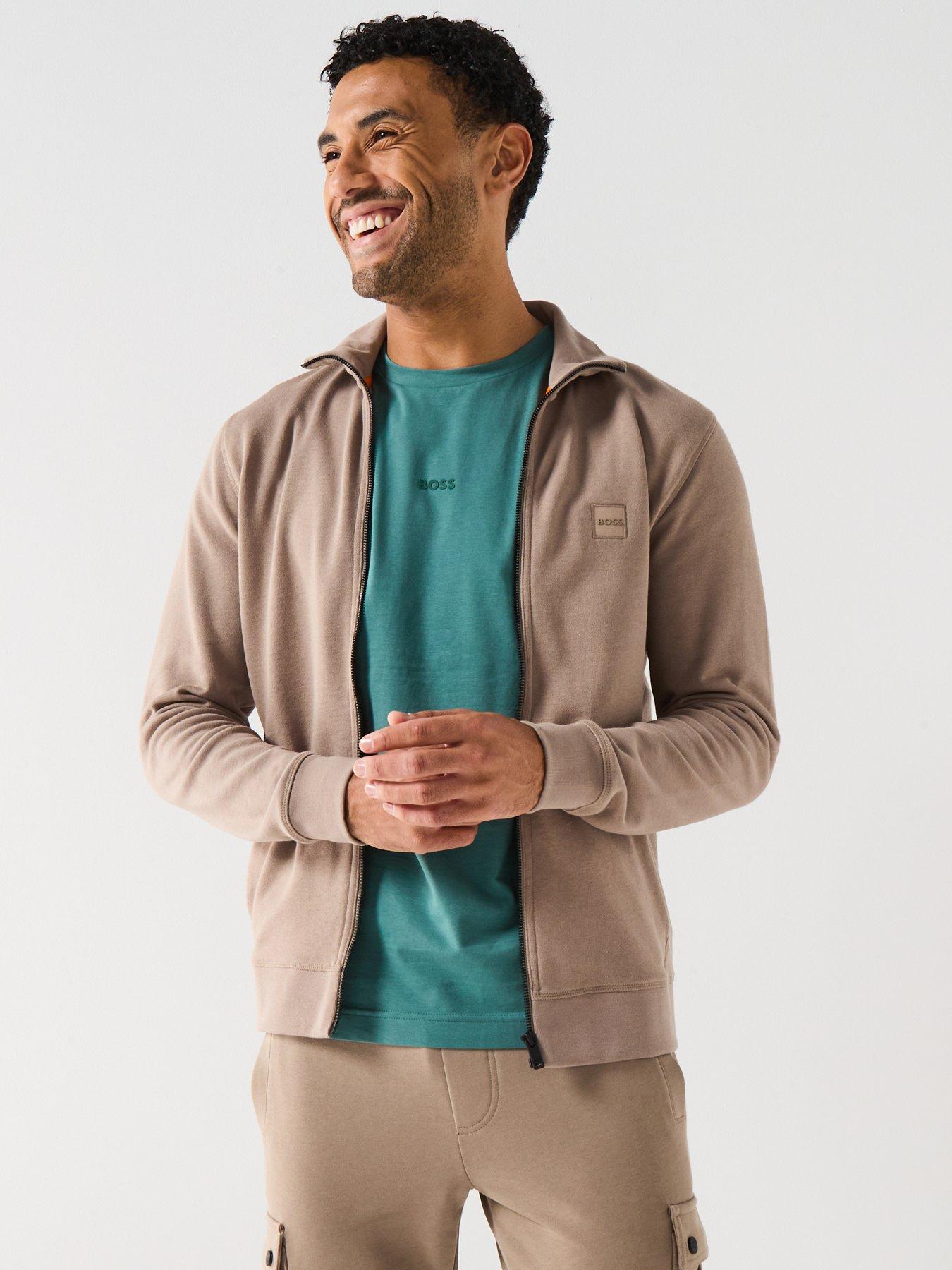 undefined Zestart Full Zip Sweatshirt - Dark Beige