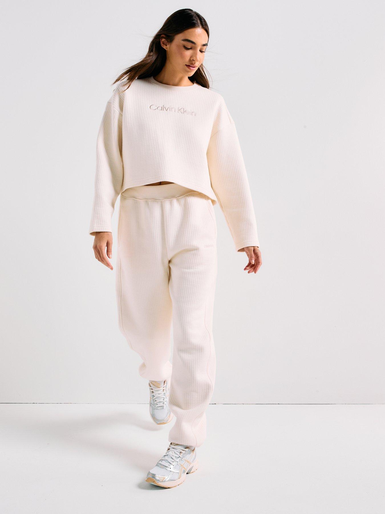  image of calvin-klein-quilted-jogger-cream