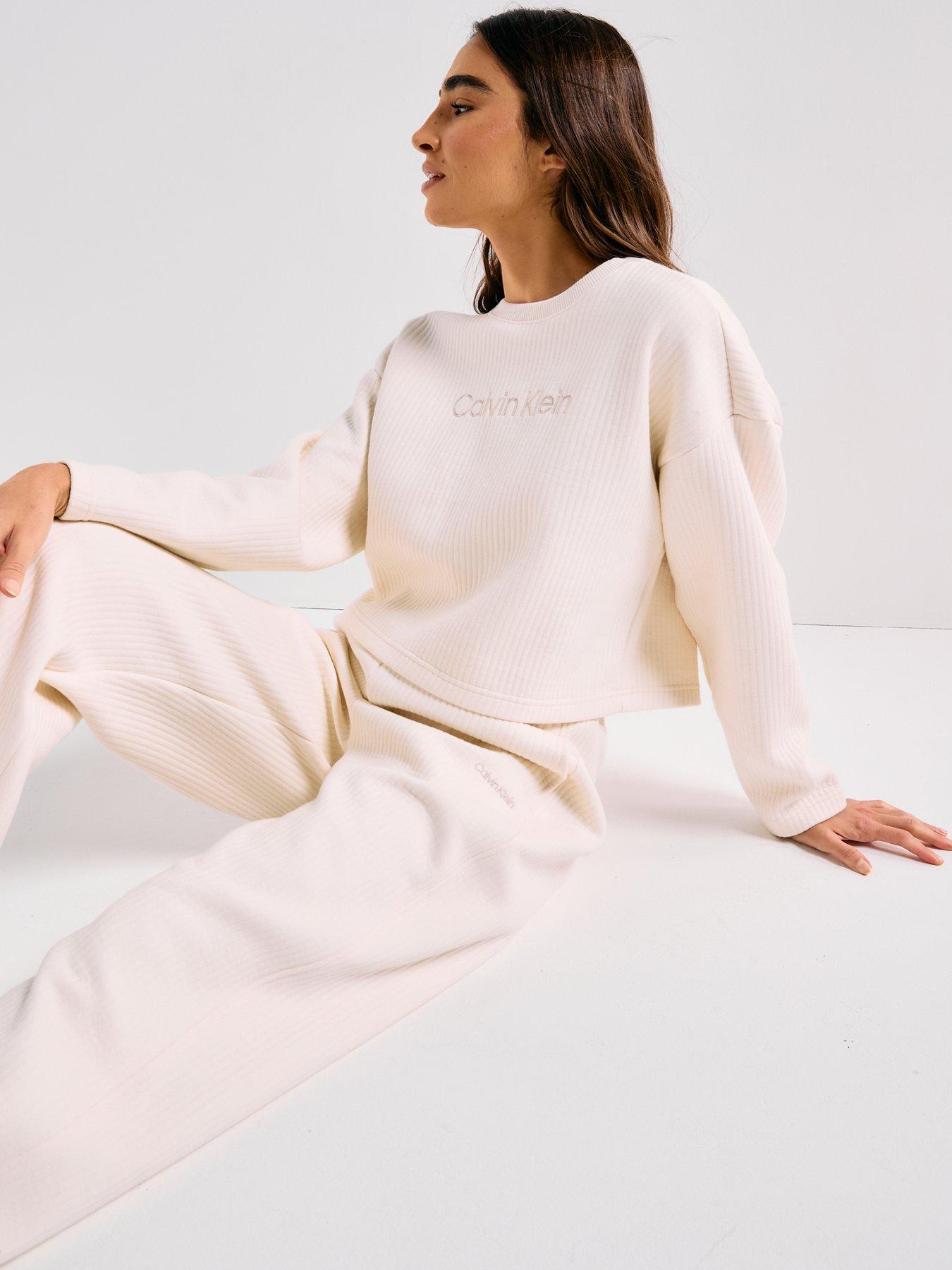  image of calvin-klein-quilted-jogger-cream