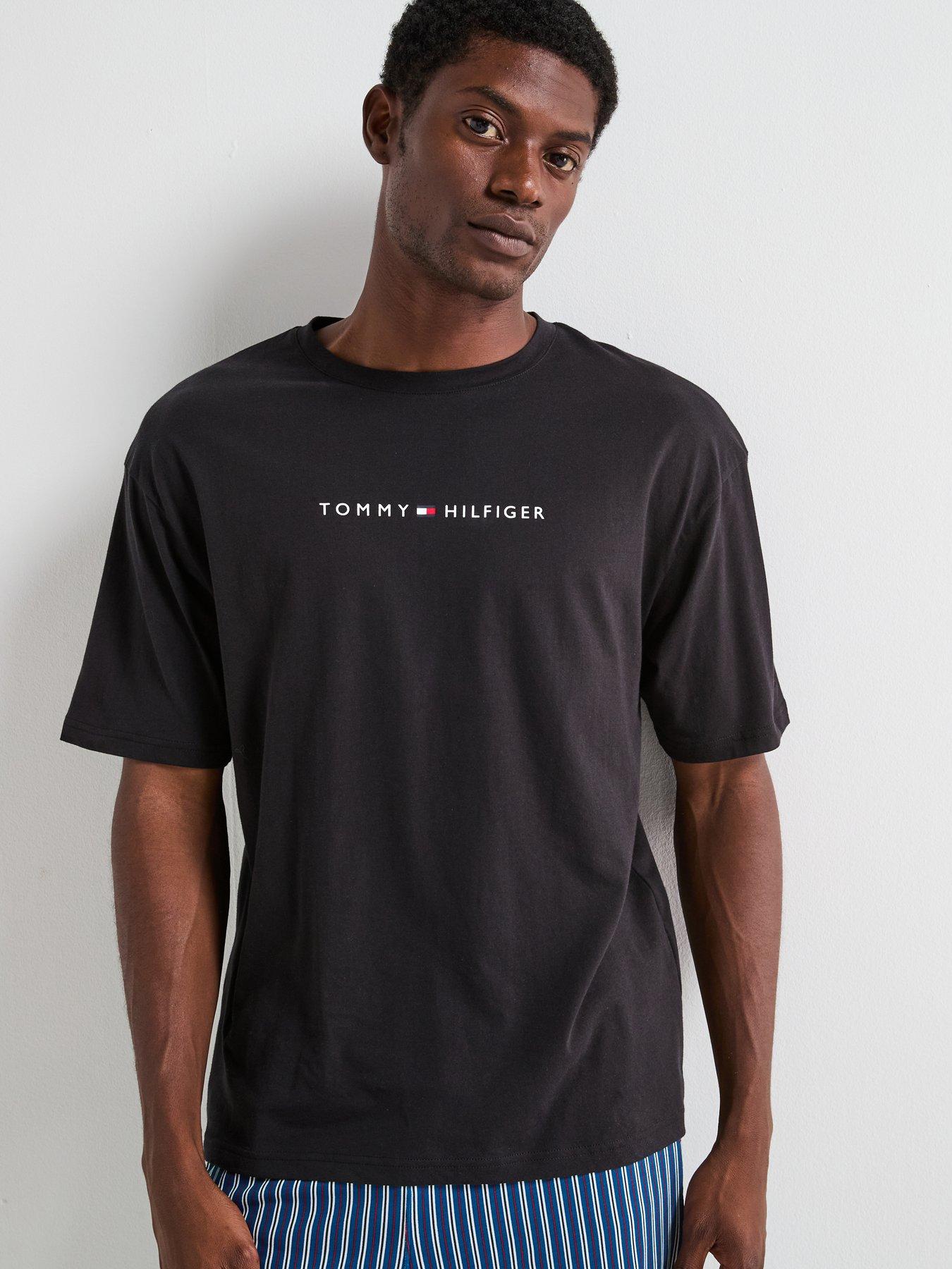 Image 1 of 4 of Tommy Hilfiger Original Loungewear T-Shirt - Black