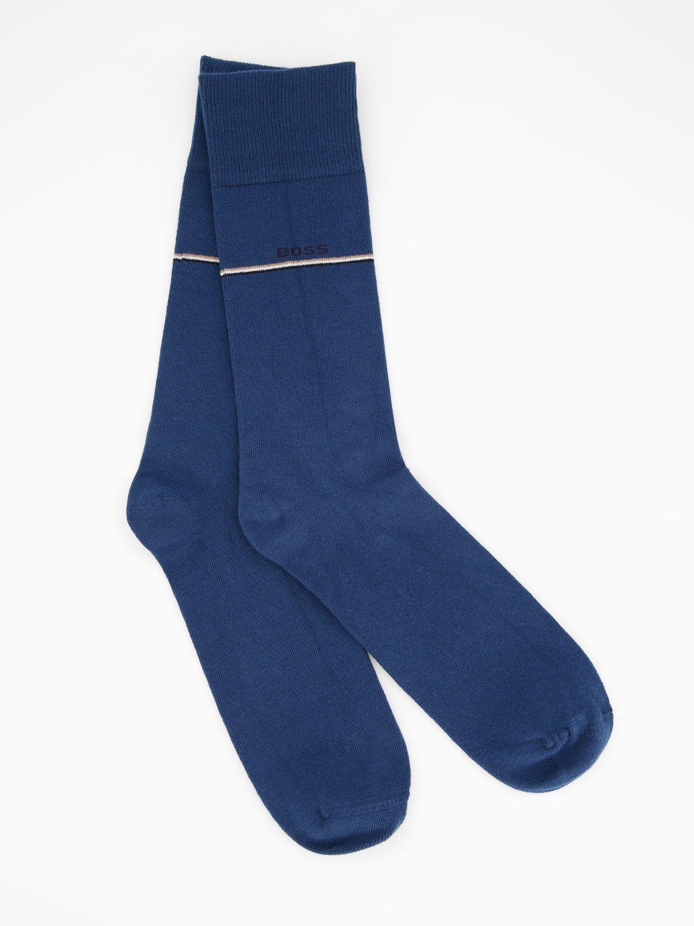  image of boss-bodywear-3-pack-argyle-crew-sock-gift-set-blue