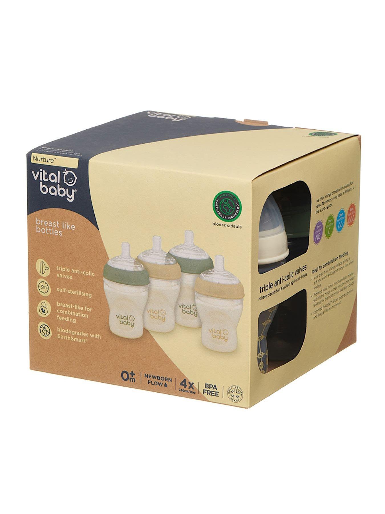 undefined Breast Like Feeding Bottle 240ml 4pk