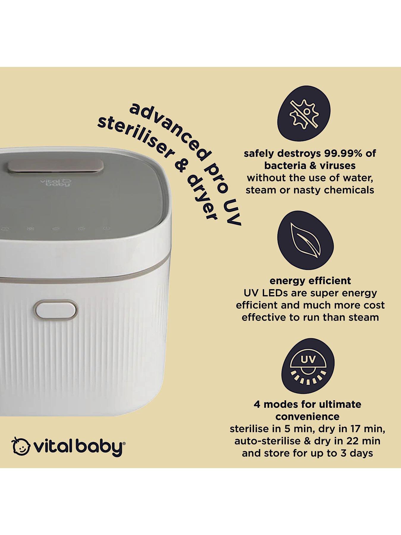 Image 3 of 6 of Vital Baby Advanced Pro UV Steriliser and Dryer (3rd Gen), Arctic White
