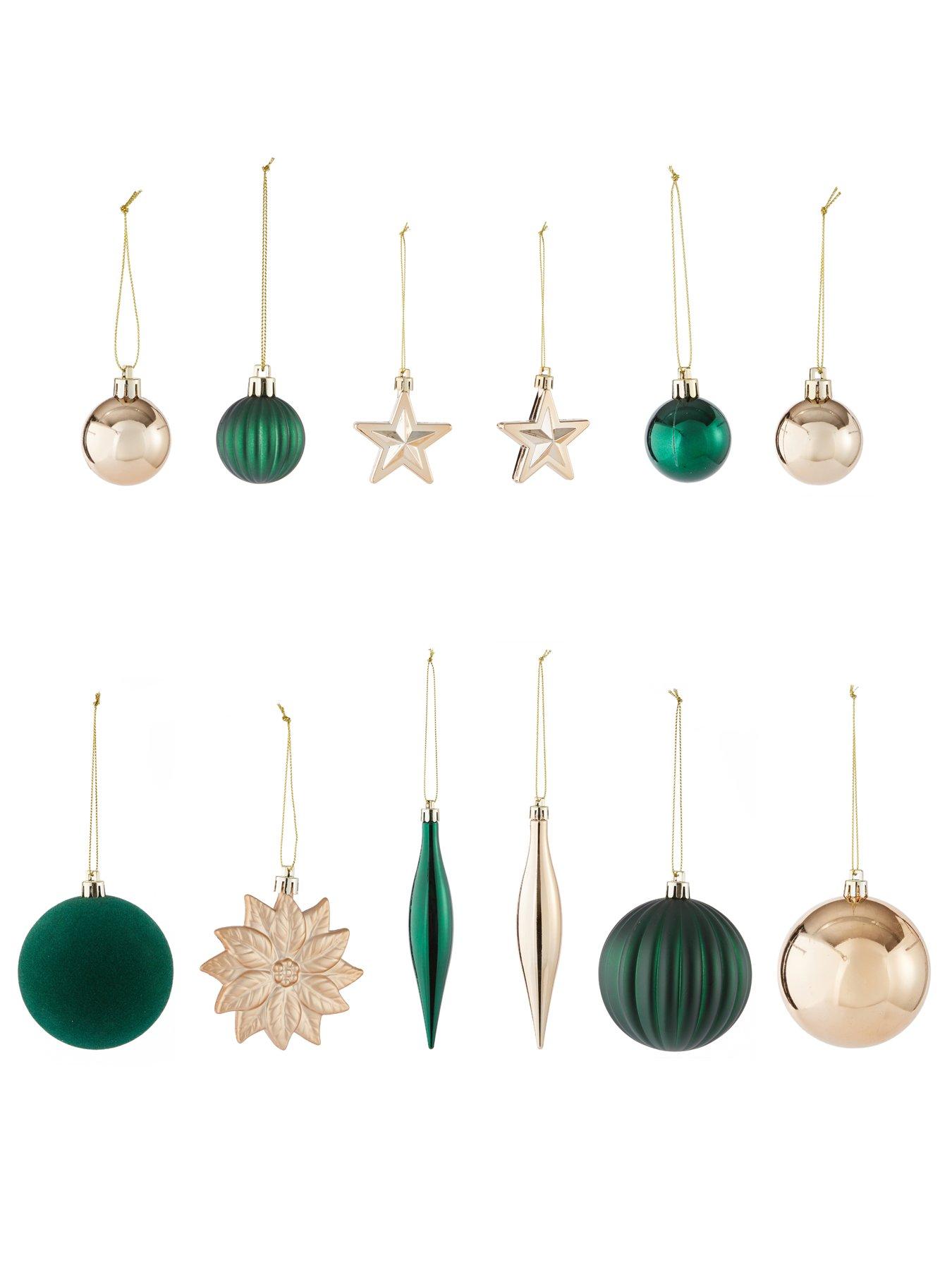 Image 3 of 3 of The Very Collection Pack of 50 Evergreen Bumper Christmas Tree Decoration Set
