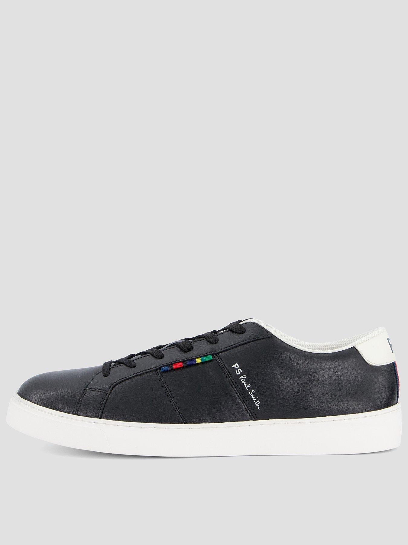 Image 1 of 7 of PS PAUL SMITH Beech Logo Leather Trainers - Black