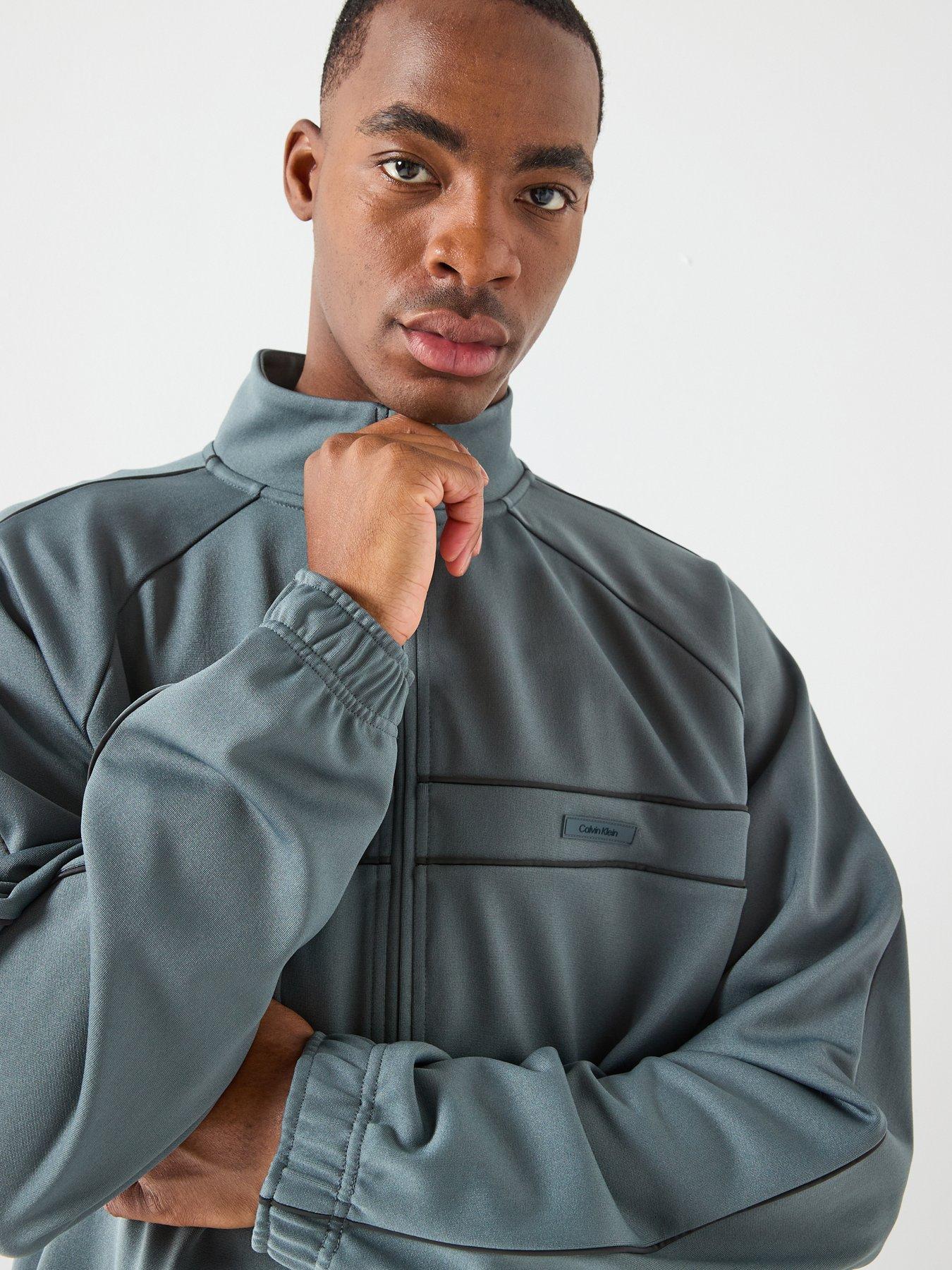 Image 4 of 6 of Calvin Klein Sport Bomber Jacket - Grey