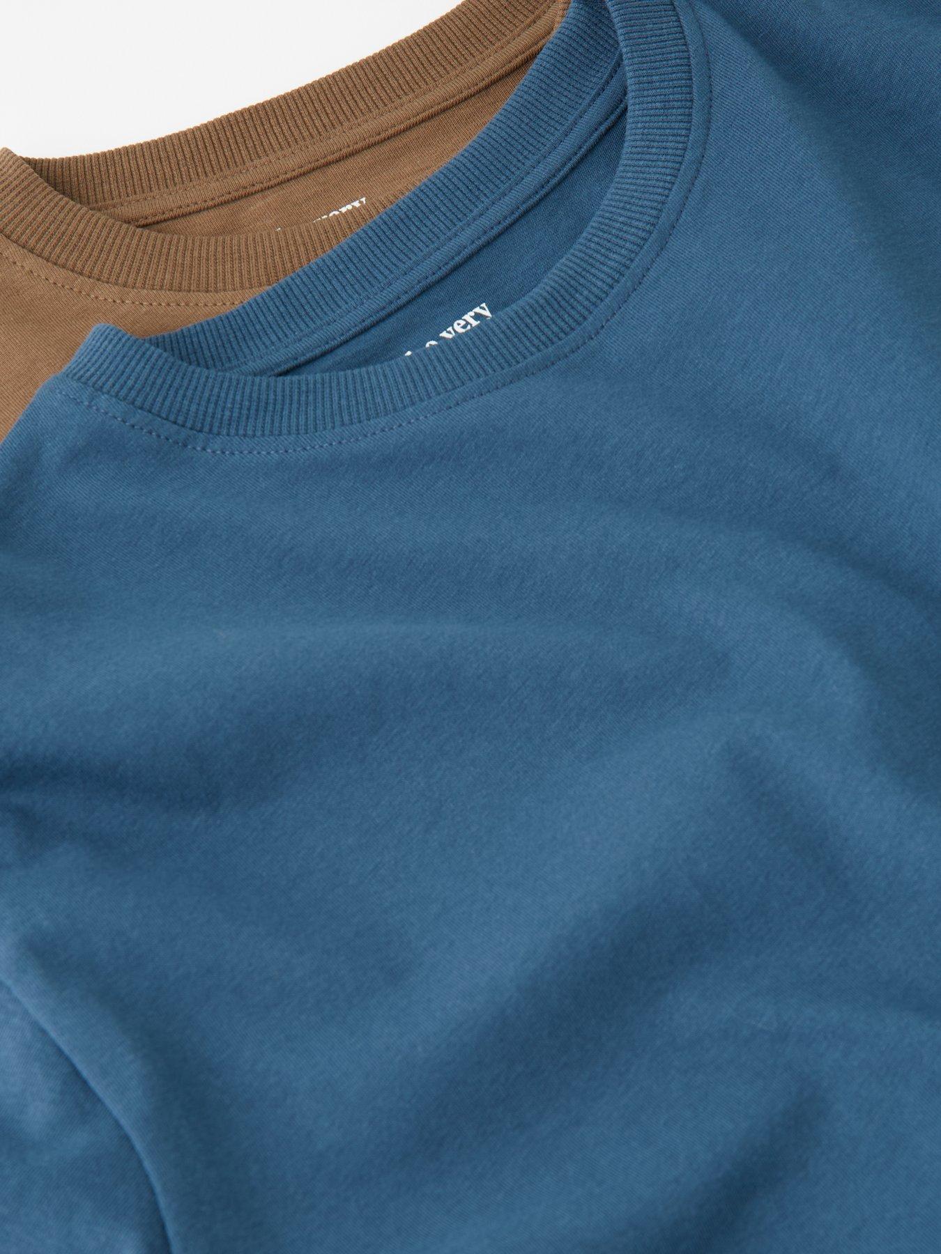  image of the-very-collection-boys-2-pack-tab-detail-short-sleeve-t-shirts-multi