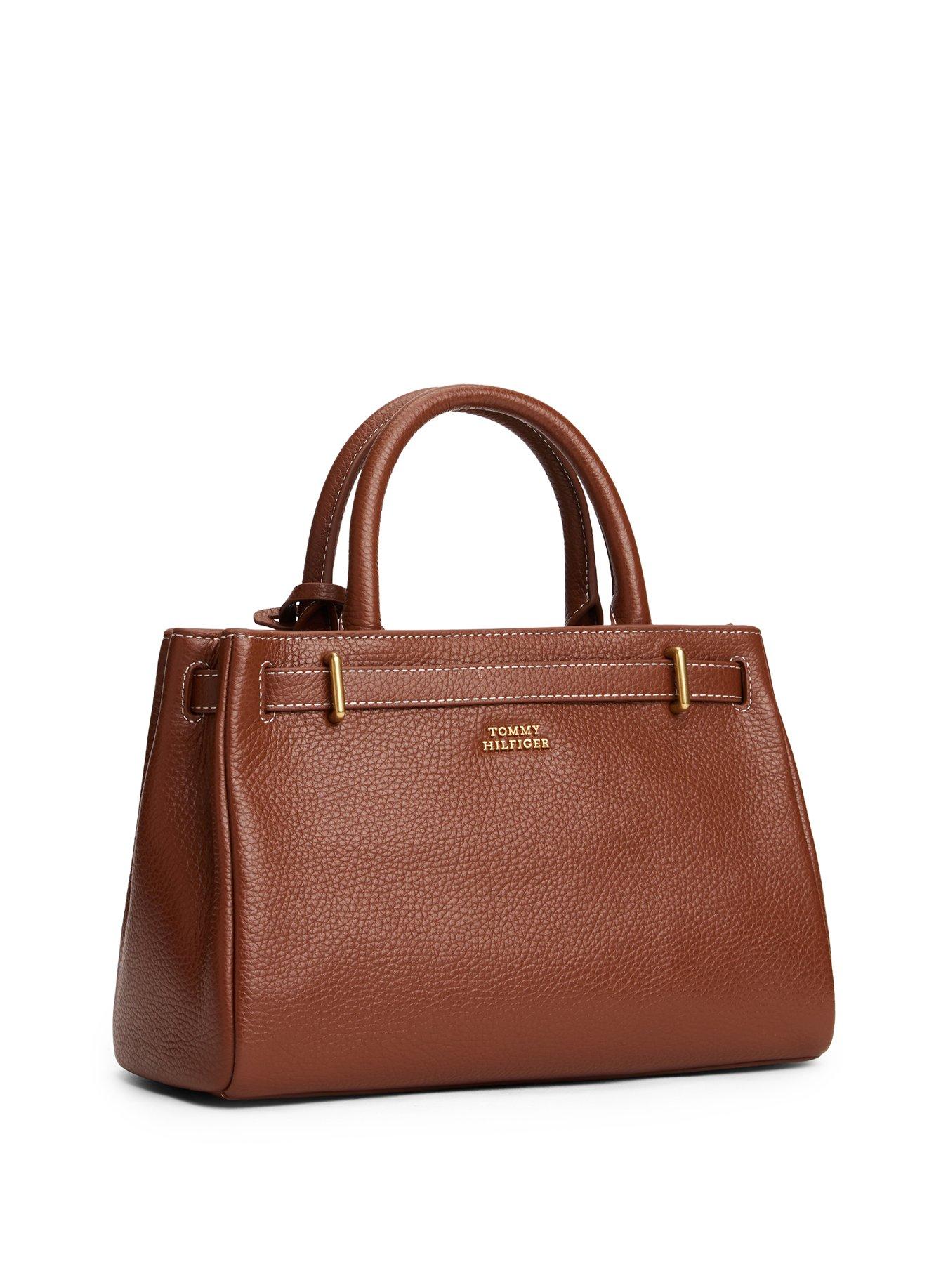 Image 4 of 5 of Tommy Hilfiger American Icon Leather Tote Bag - Brown