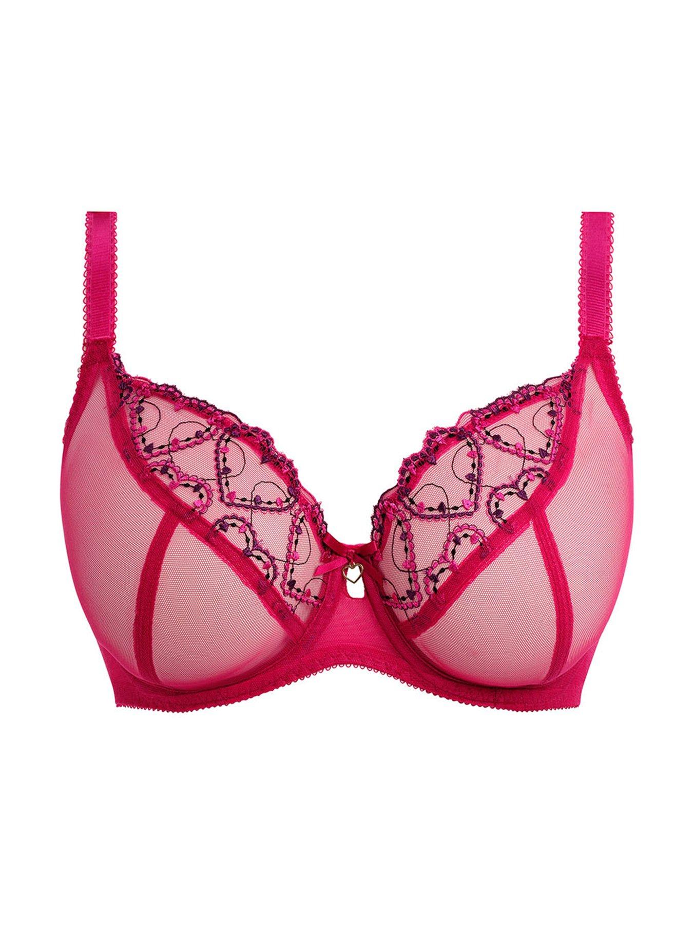 Image 4 of 4 of Freya Laurine Underwire Plunge Bra - Pink