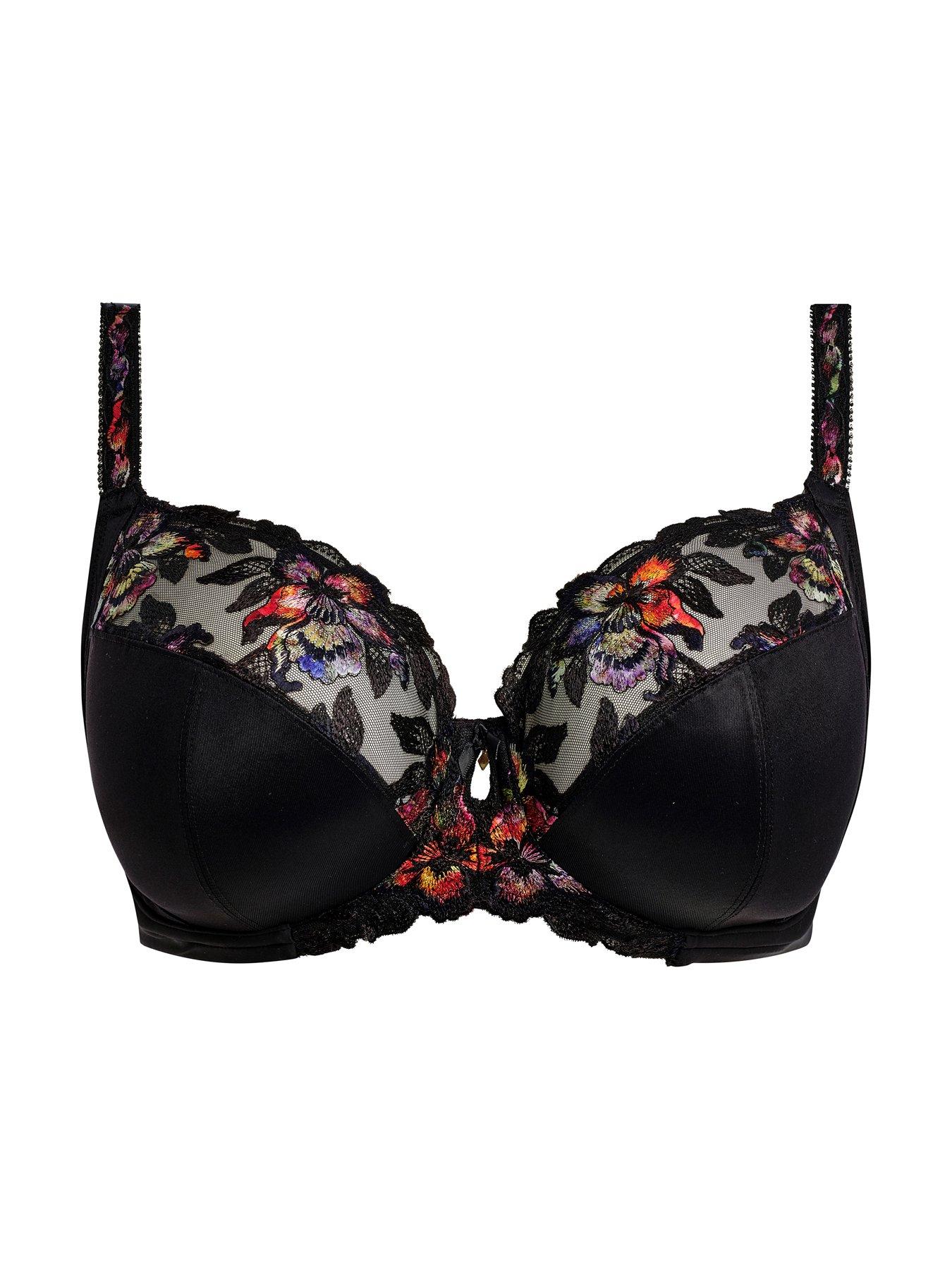Image 4 of 4 of Fantasie Magdalena Underwire Side Support Bra-Noir - Black
