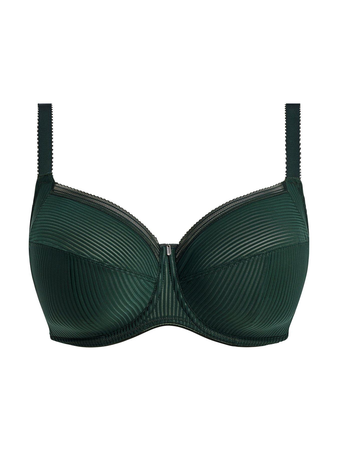 Image 4 of 4 of Fantasie Fusion Underwire Full Cup Side Support Bra-Evergreen - Green