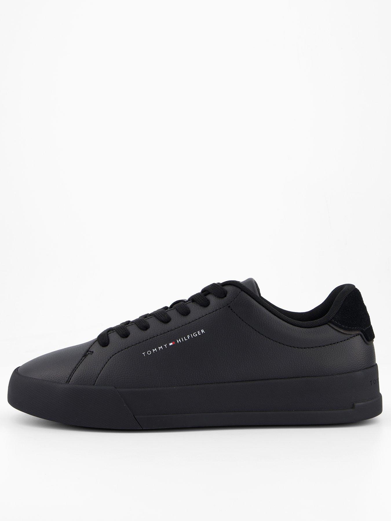 undefined Court Leather Trainers - Black
