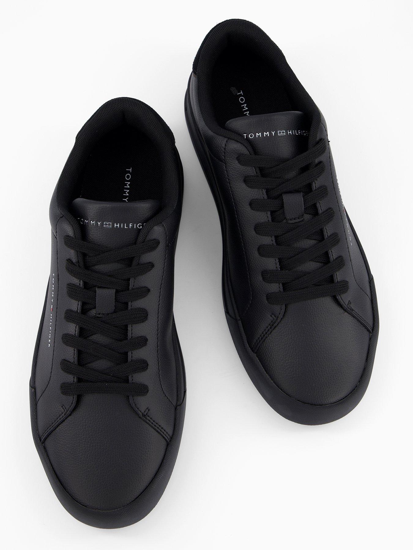 Image 3 of 7 of Tommy Hilfiger Court Leather Trainers - Black