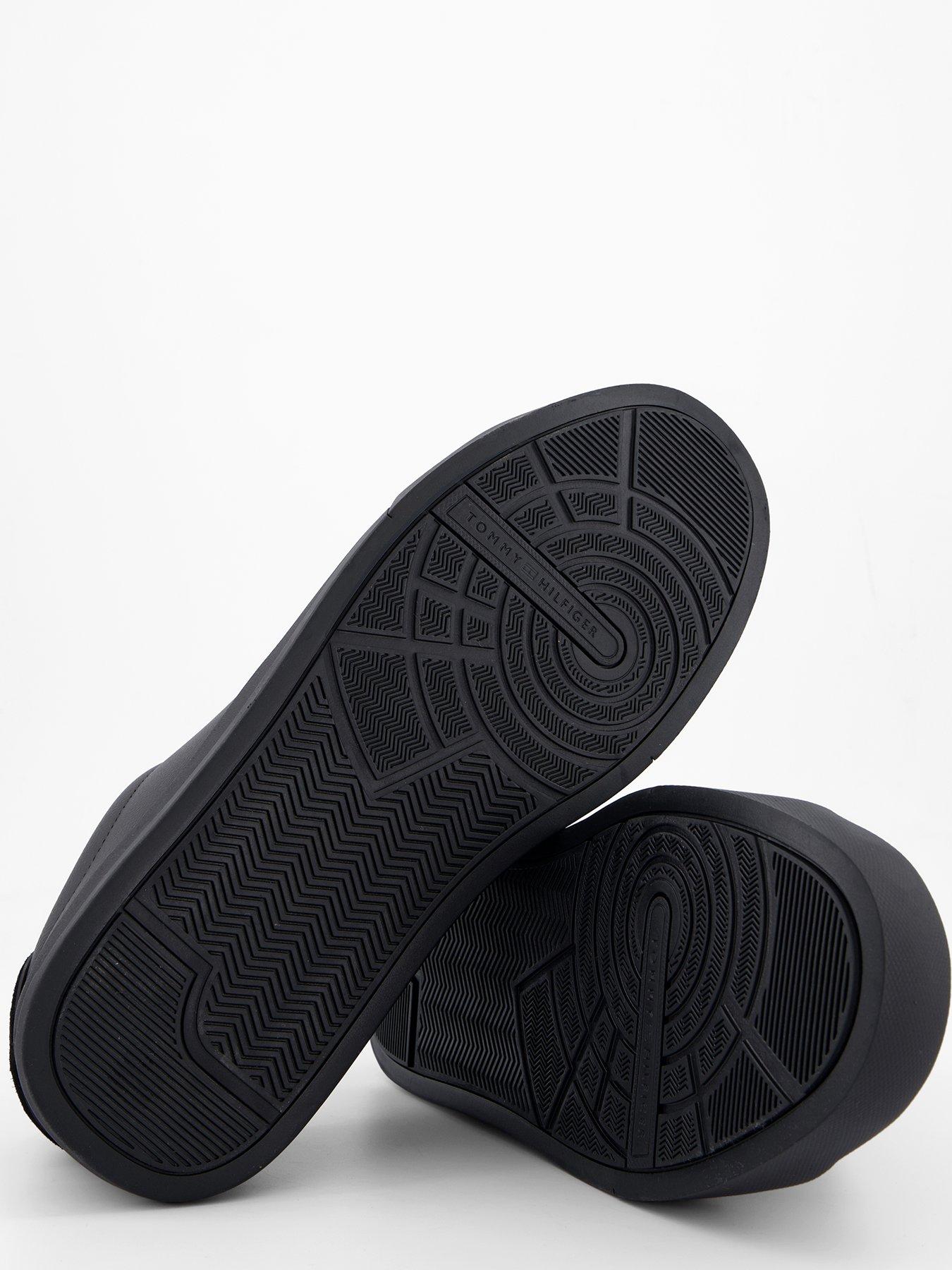 Image 4 of 7 of Tommy Hilfiger Court Leather Trainers - Black